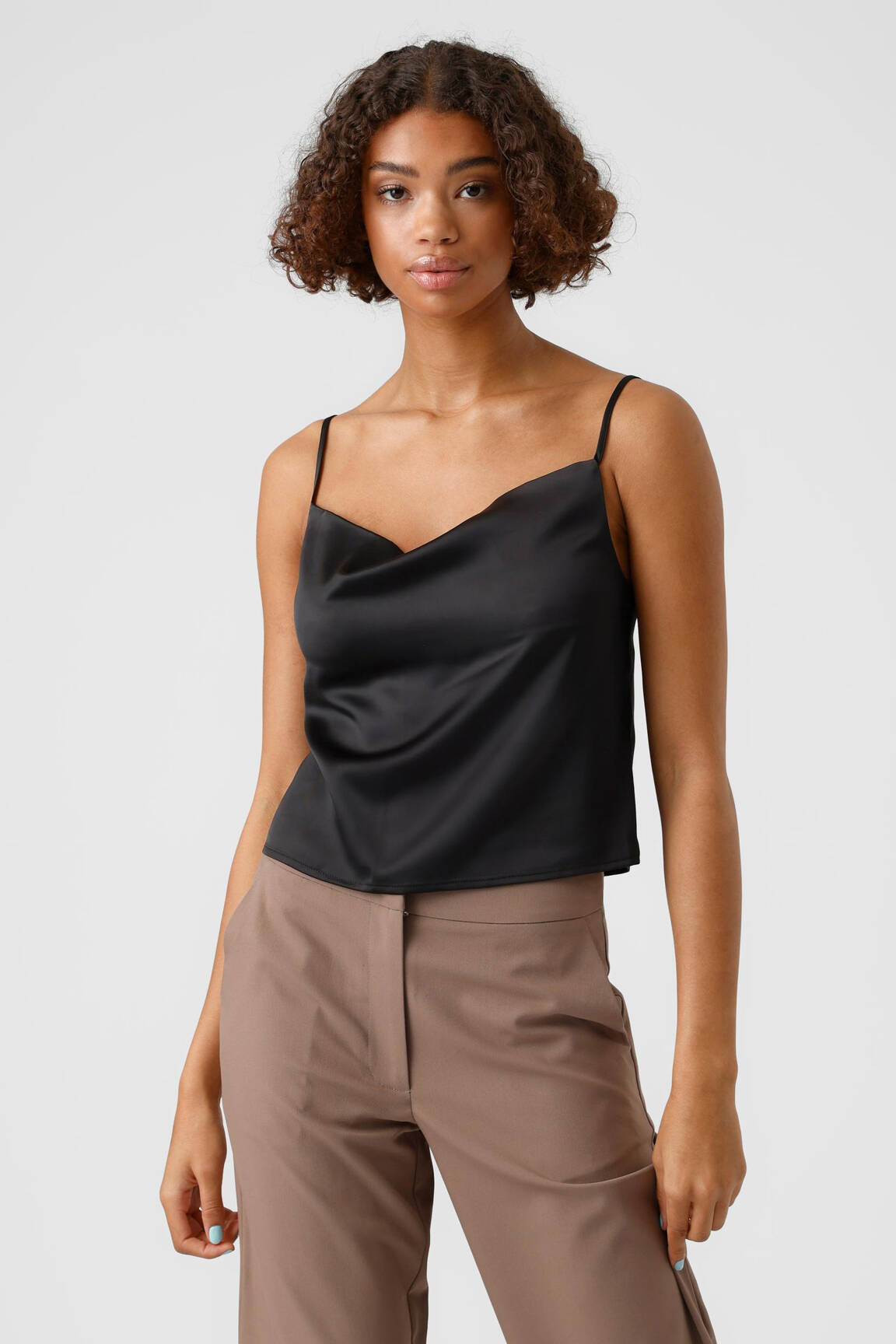 Viršūnė juodas VERO MODA moteris