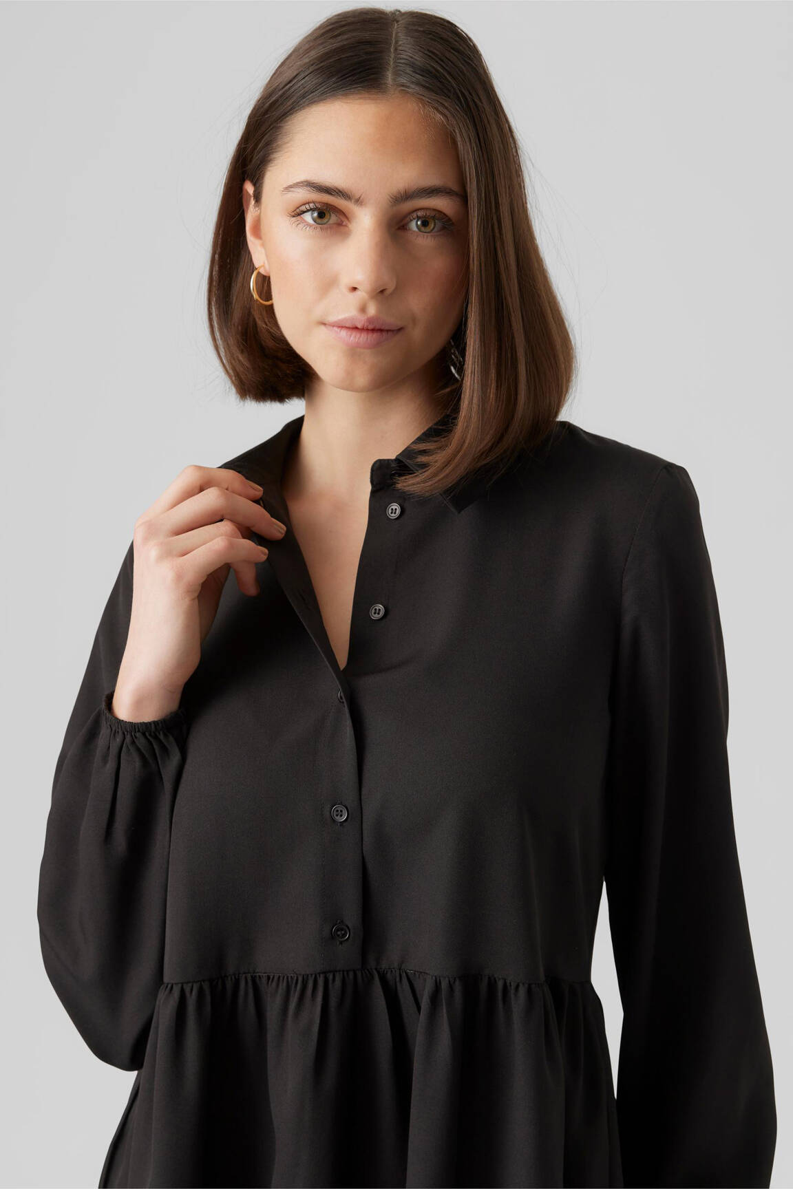 Trumpa suknelė juodas VERO MODA moteris