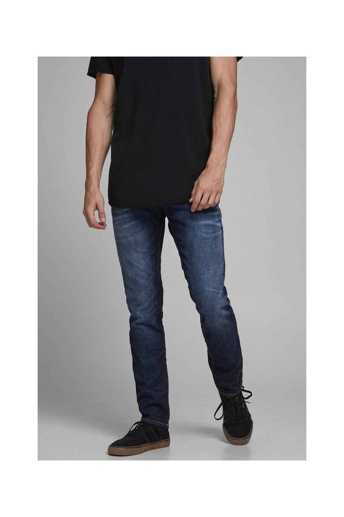 Lieknos džinsai mėlyna JACK & JONES vyras