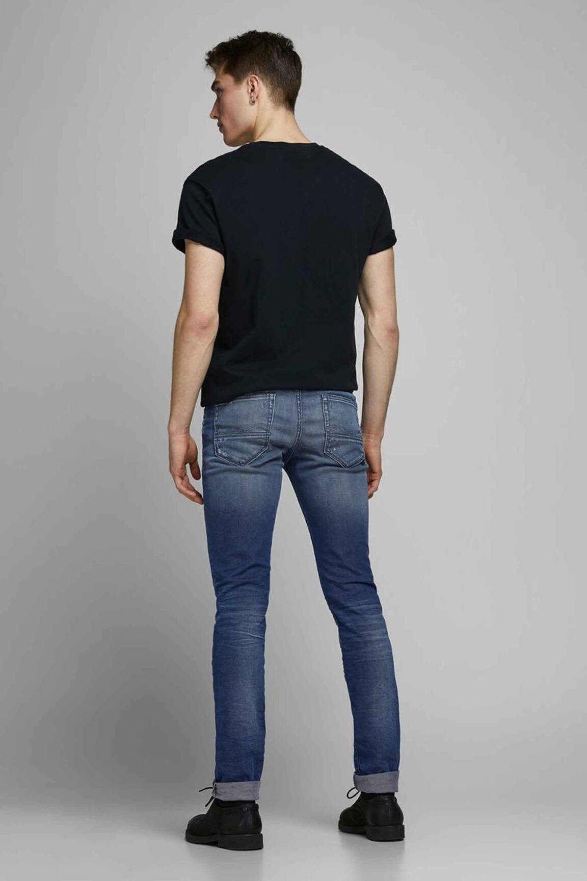 Lieknos džinsai mėlyna JACK & JONES vyras
