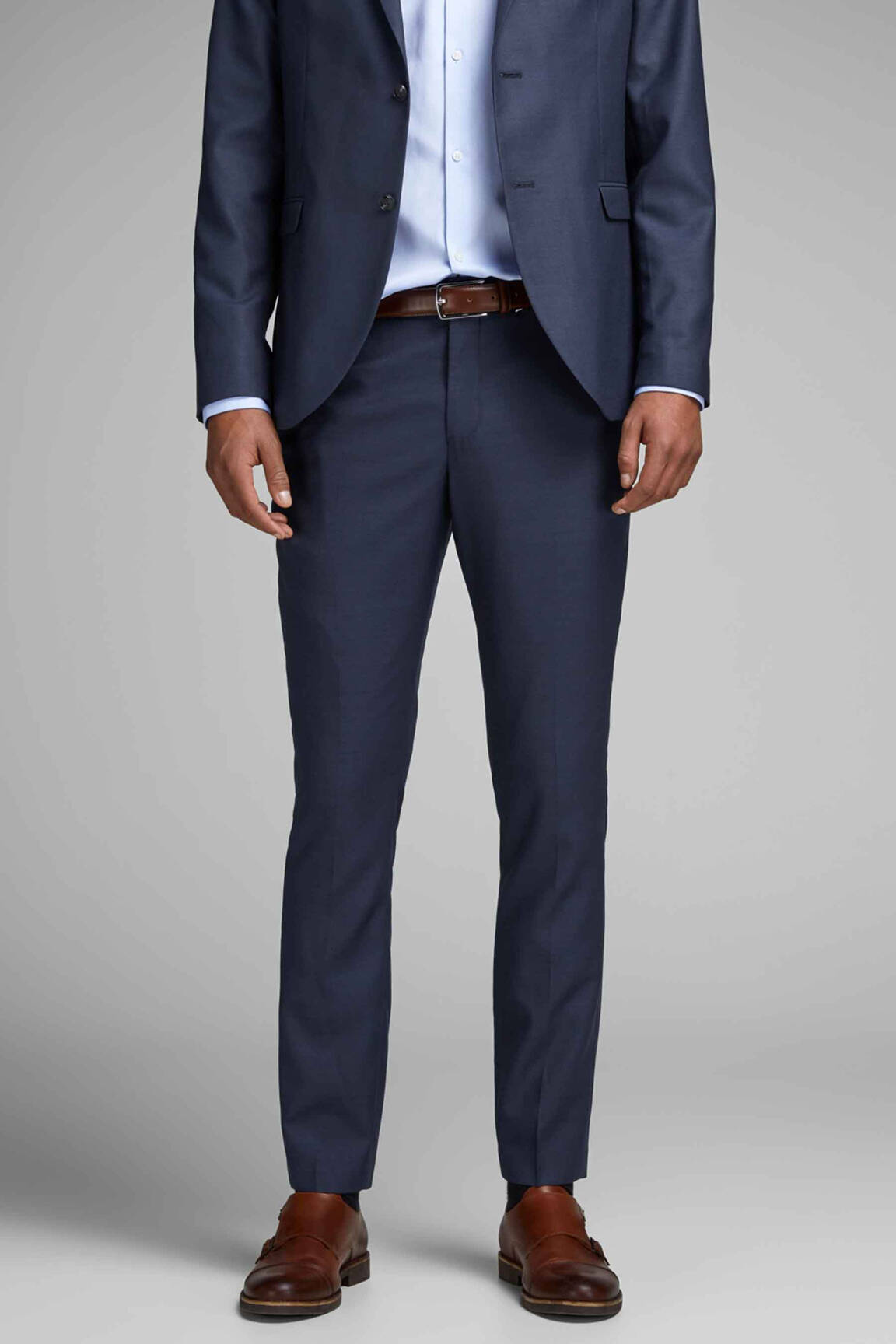 Lieknos kelnės mėlyna JACK & JONES vyras
