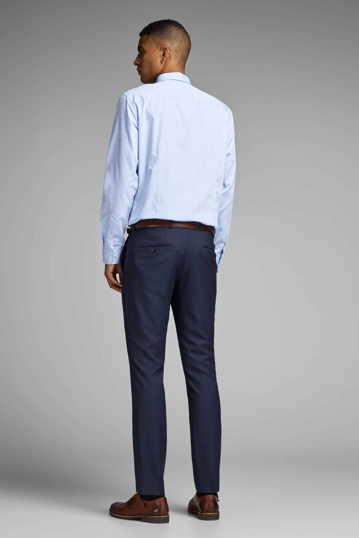 Lieknos kelnės mėlyna JACK & JONES vyras