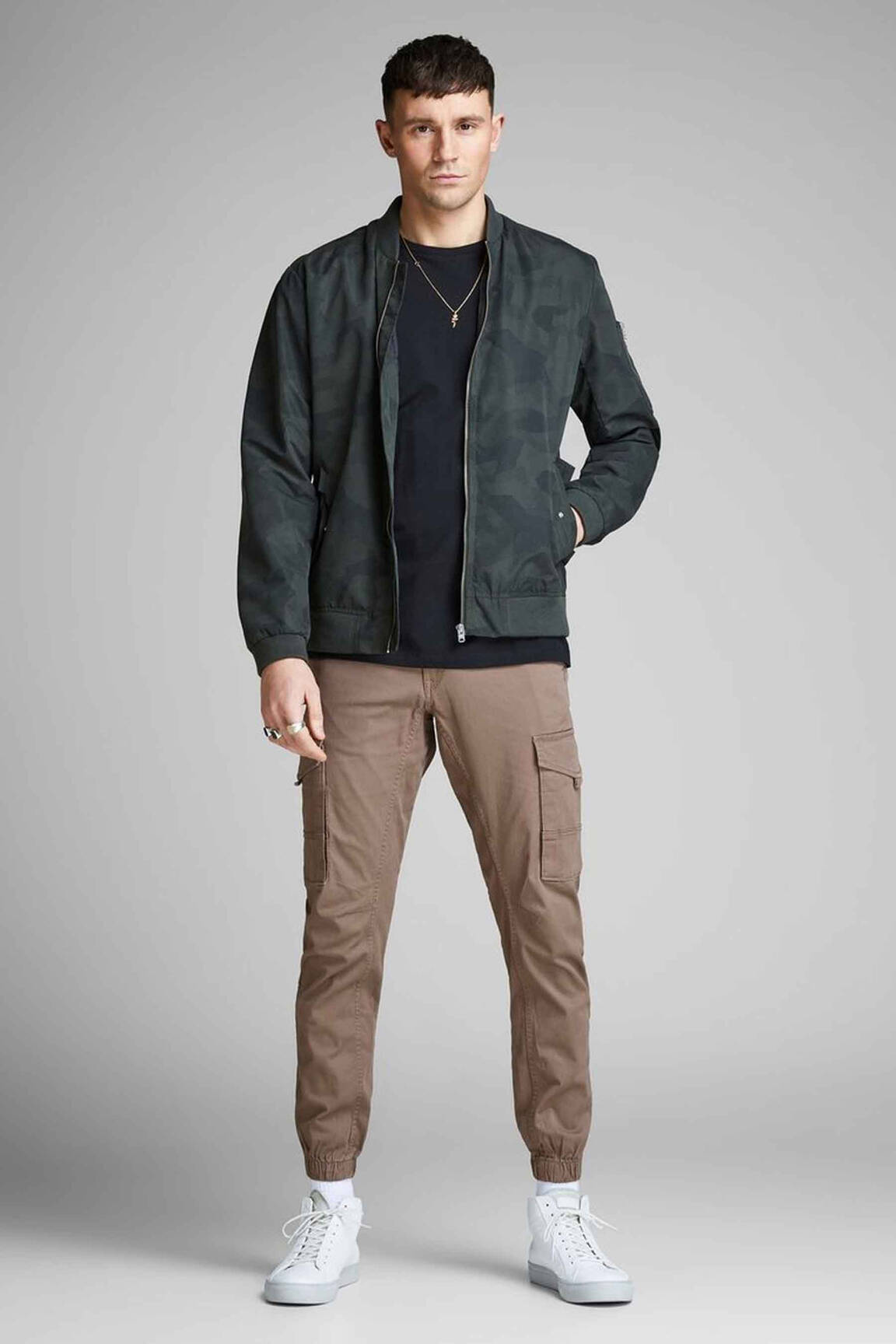 Kargo kelnė rudas JACK & JONES vyras