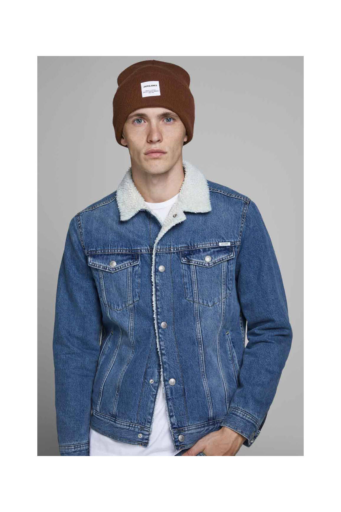 Kepurė rudas JACK & JONES vyras