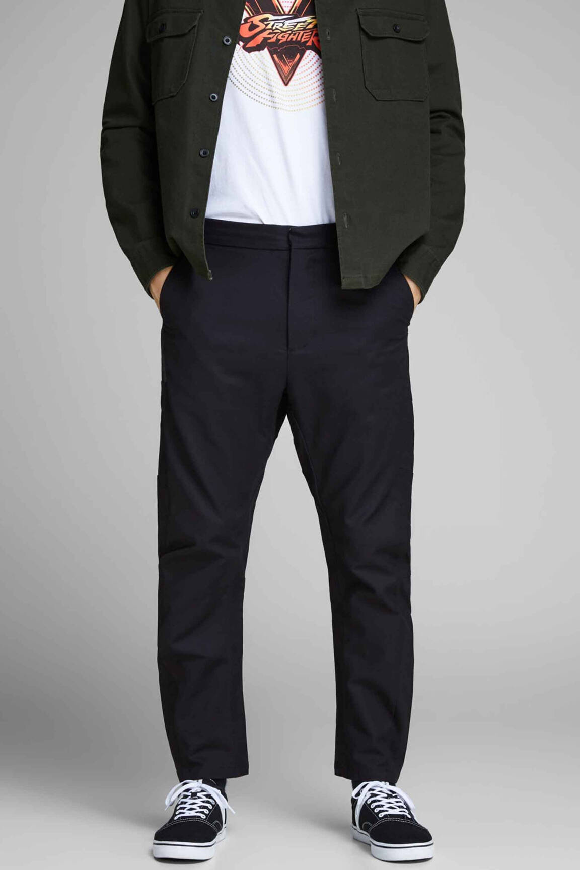 Chino kelnė juodas JACK & JONES vyras