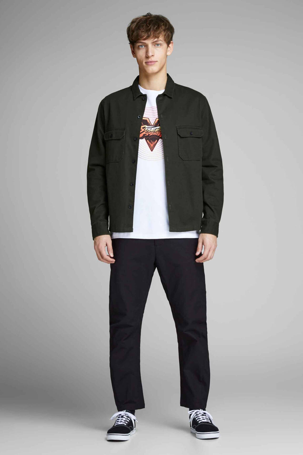 Chino kelnė juodas JACK & JONES vyras