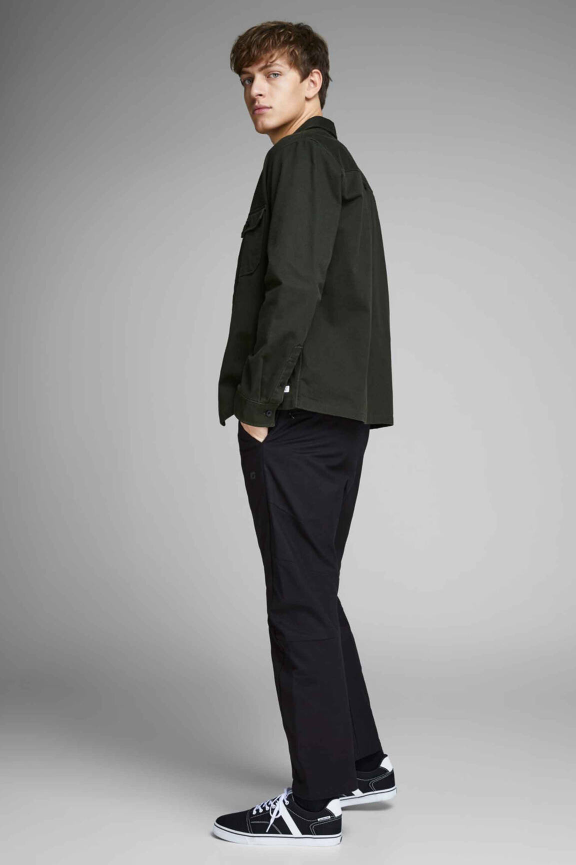 Chino kelnė juodas JACK & JONES vyras