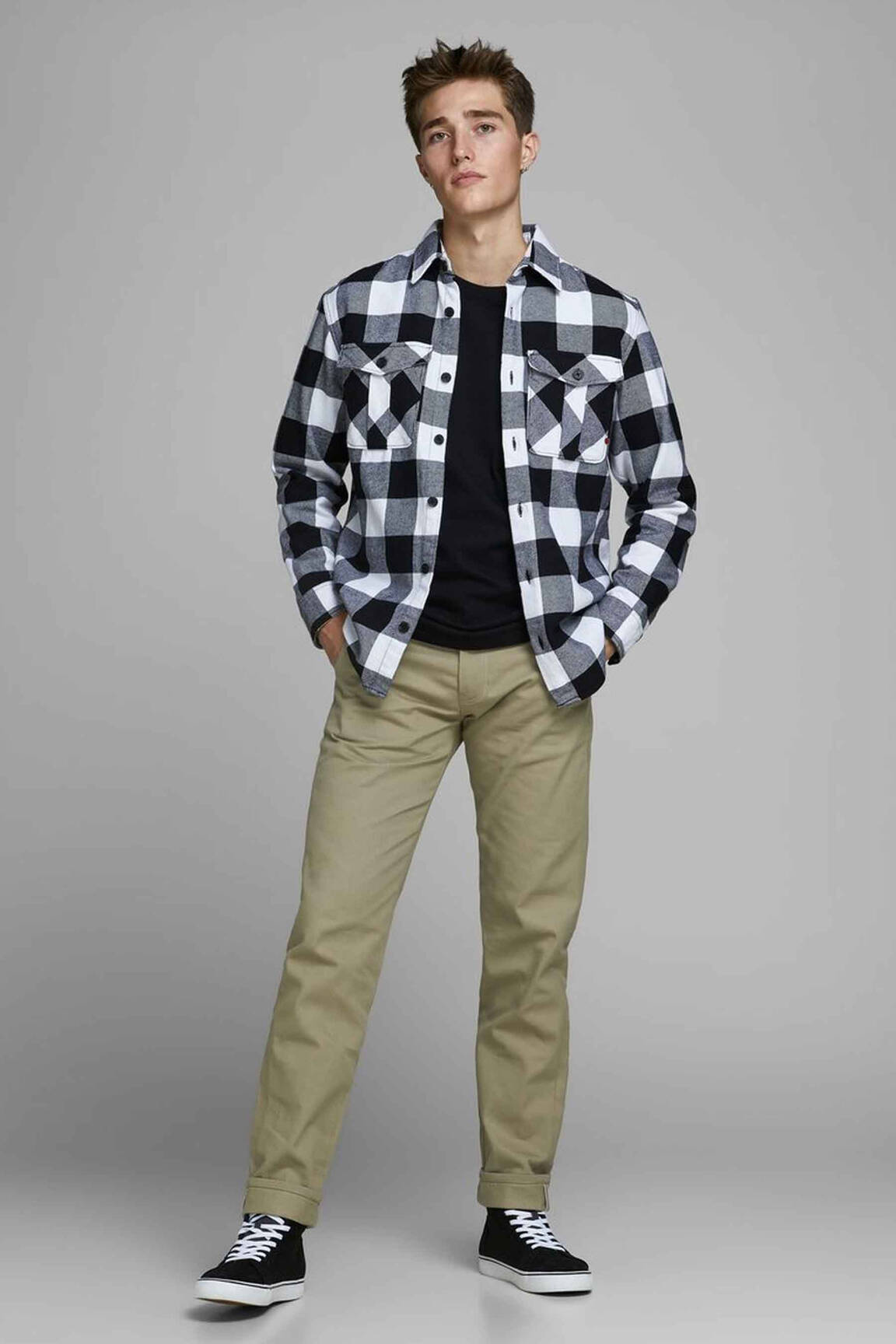 Chino kelnė raudona JACK & JONES vyras