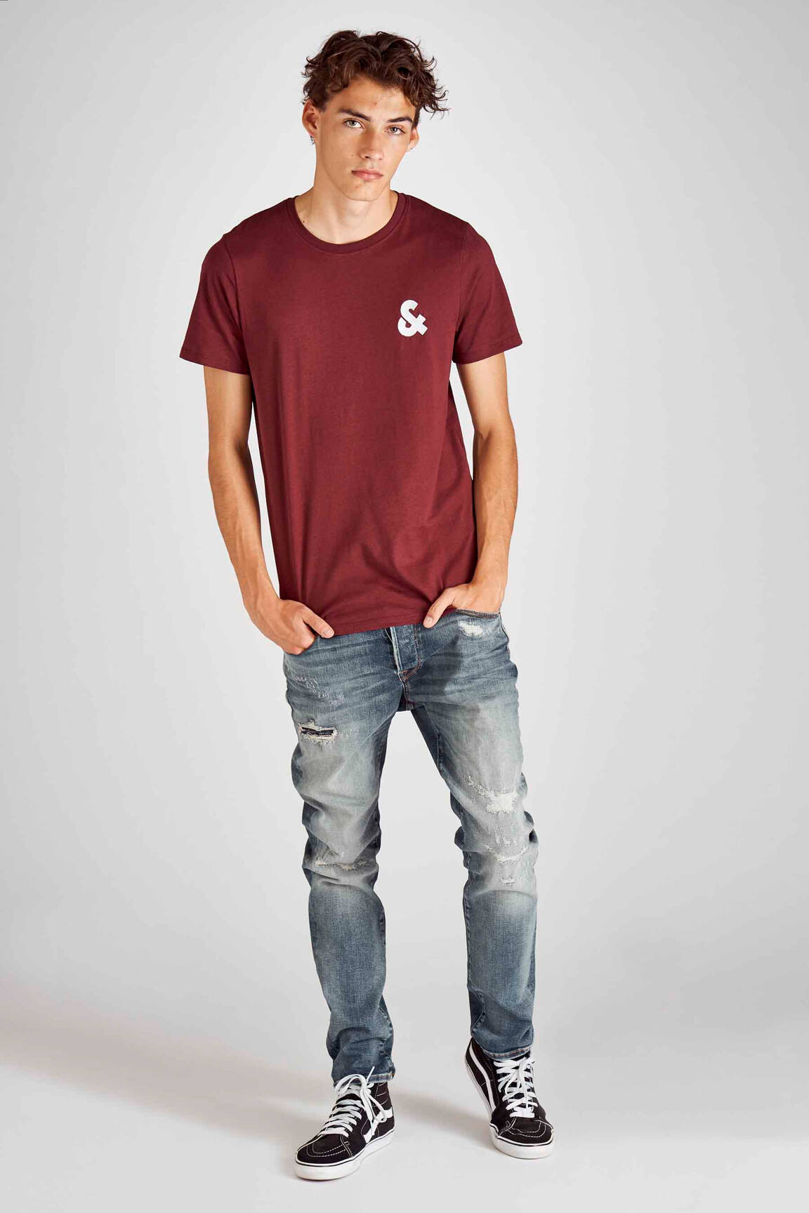 Lieknos džinsai mėlyna JACK & JONES vyras