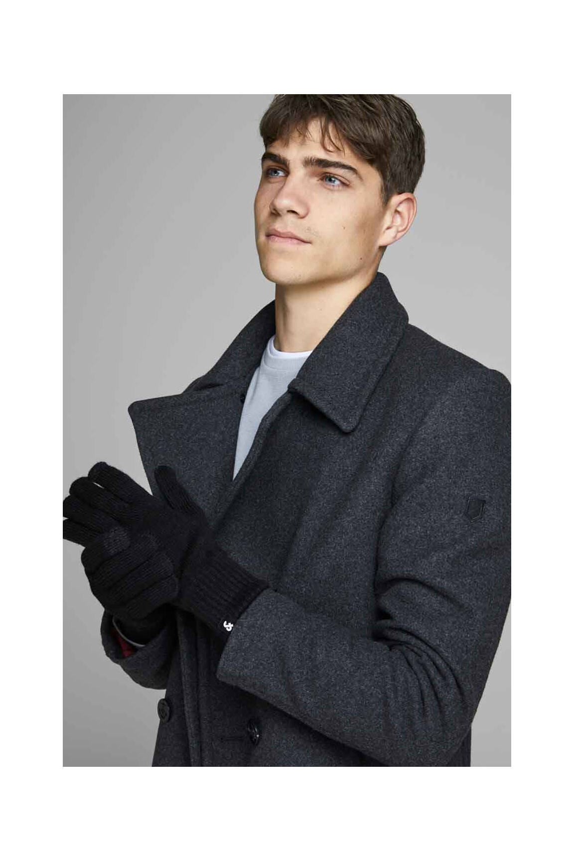 Pirštinės juodas JACK & JONES vyras