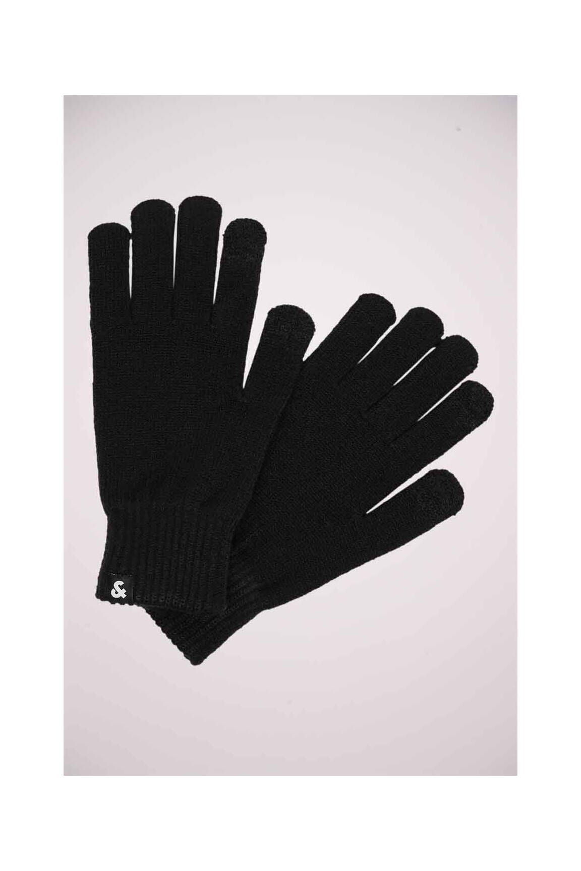 Pirštinės juodas JACK & JONES vyras