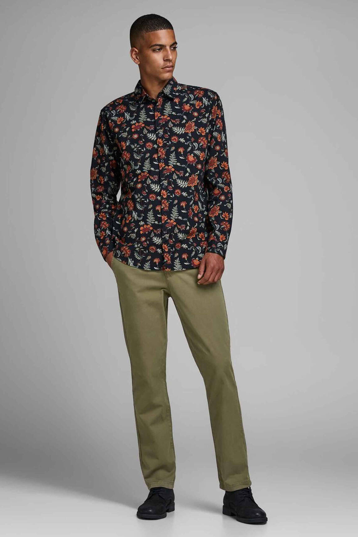 Chino kelnė žalias JACK & JONES vyras