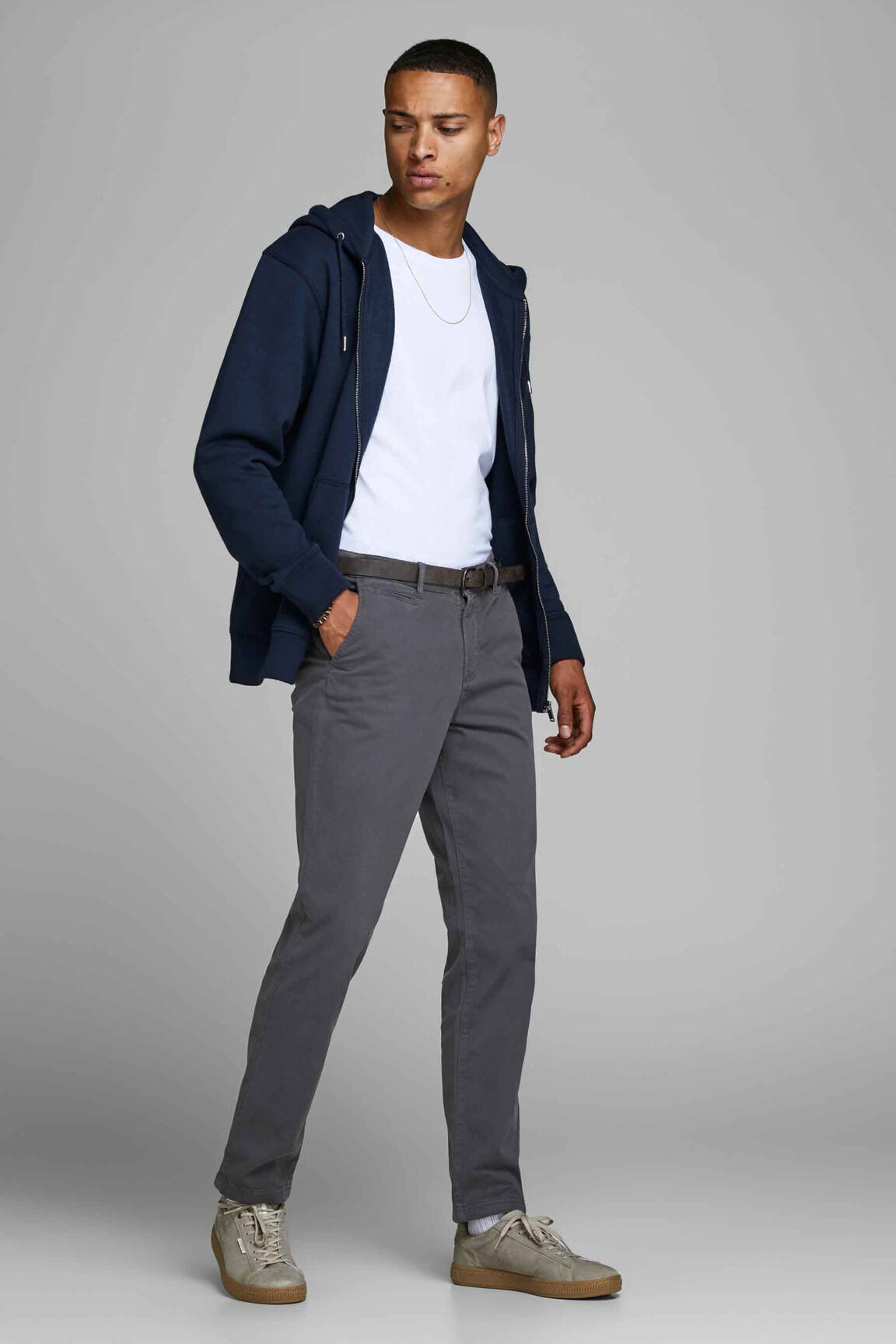 Chino kelnė pilka JACK & JONES vyras