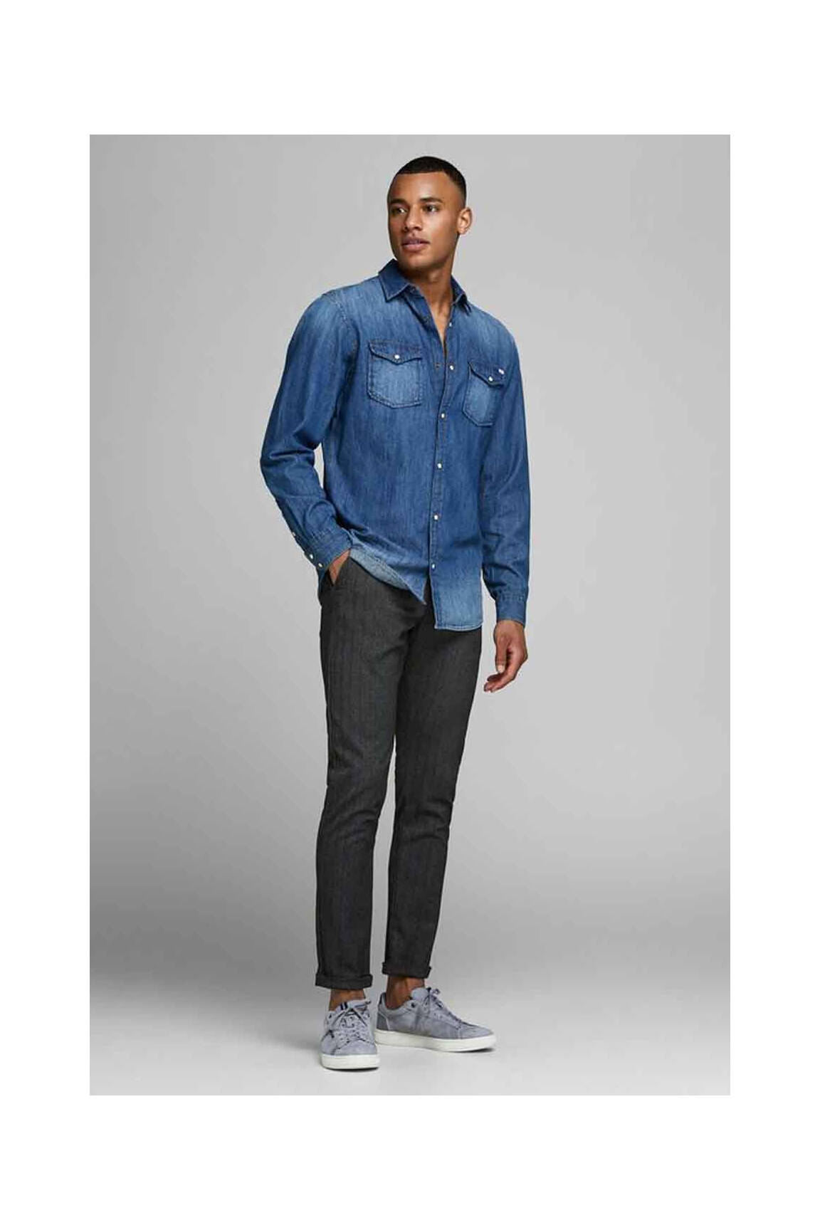 Chino kelnė pilka JACK & JONES vyras