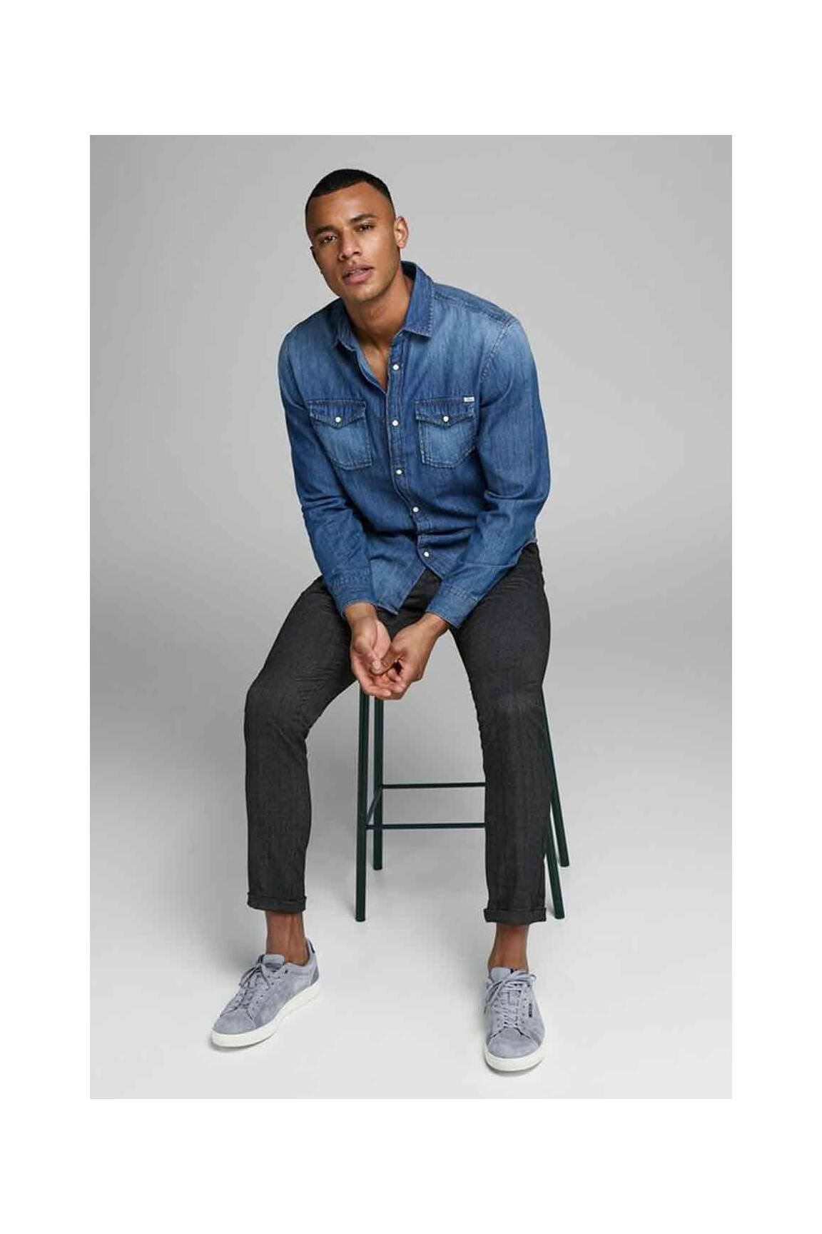Chino kelnė pilka JACK & JONES vyras