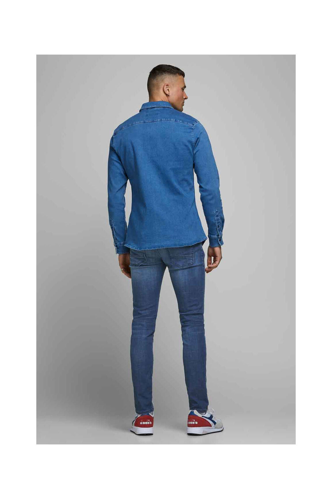 Lieknos džinsai mėlyna JACK & JONES vyras