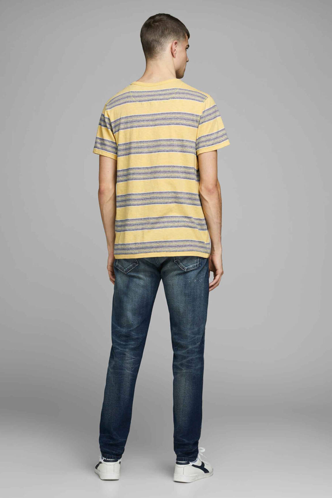 T-marškinys geltona JACK & JONES vyras