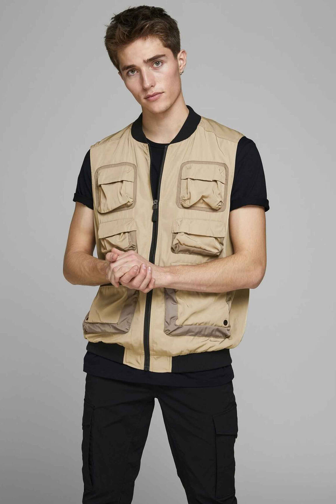 Kasdienis švarkas mėlyna JACK & JONES vyras