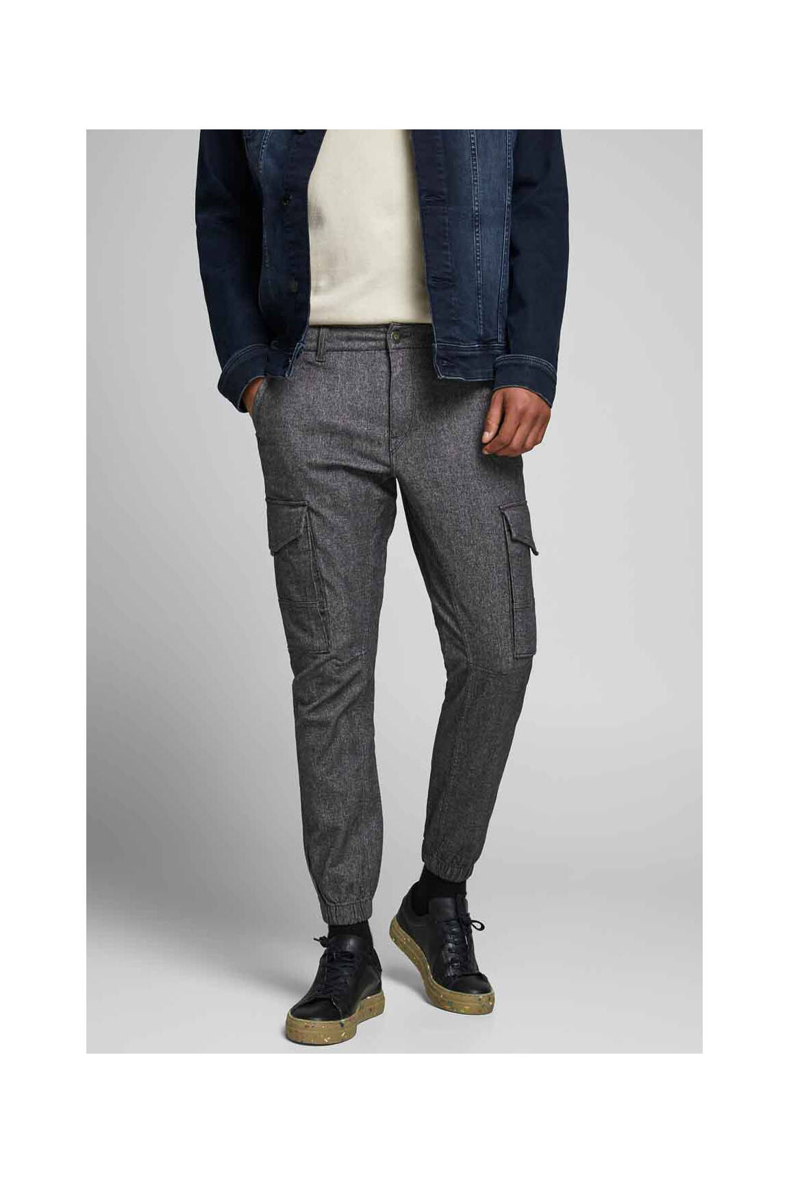 Kargo kelnė pilka JACK & JONES vyras