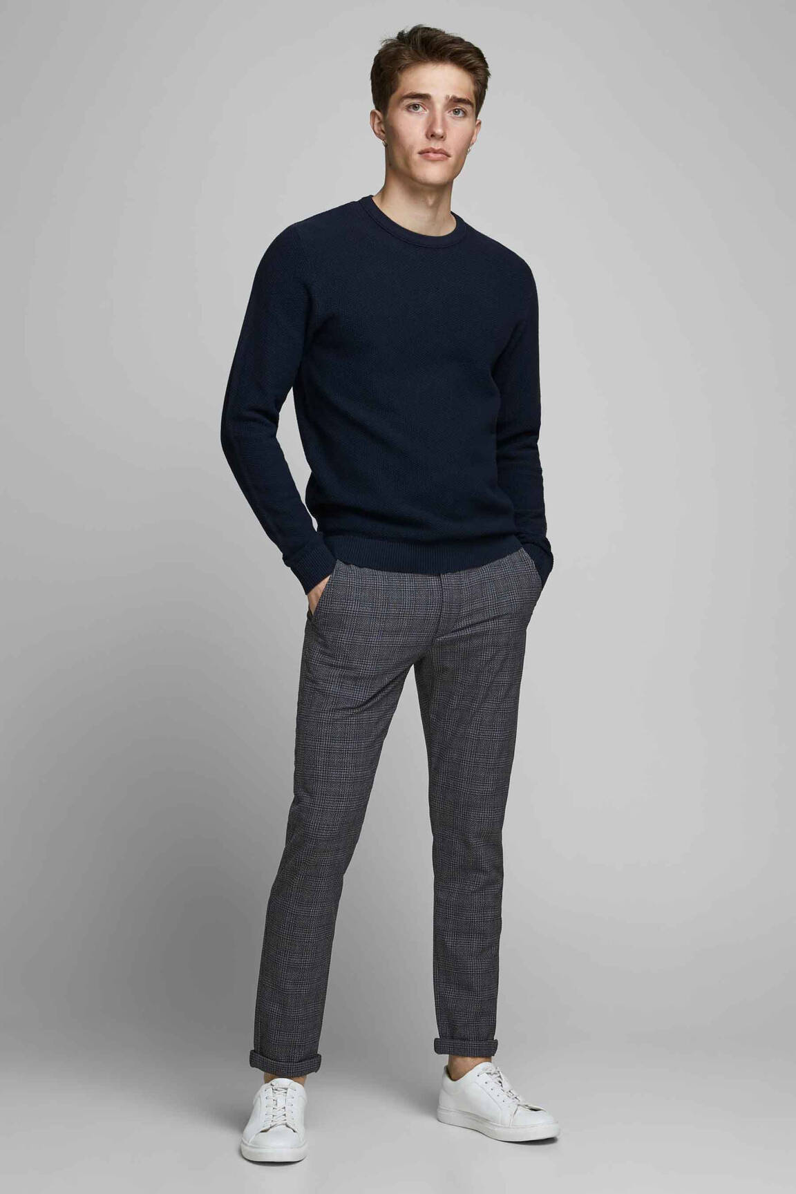 Chino kelnė juodas JACK & JONES vyras