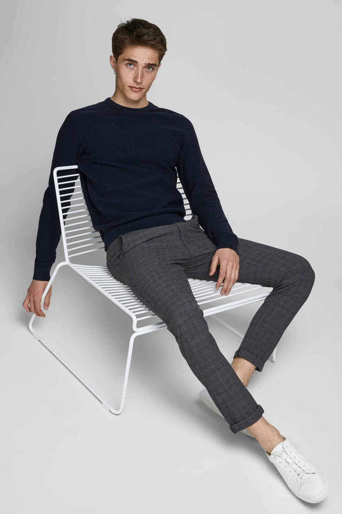 Chino kelnė juodas JACK & JONES vyras