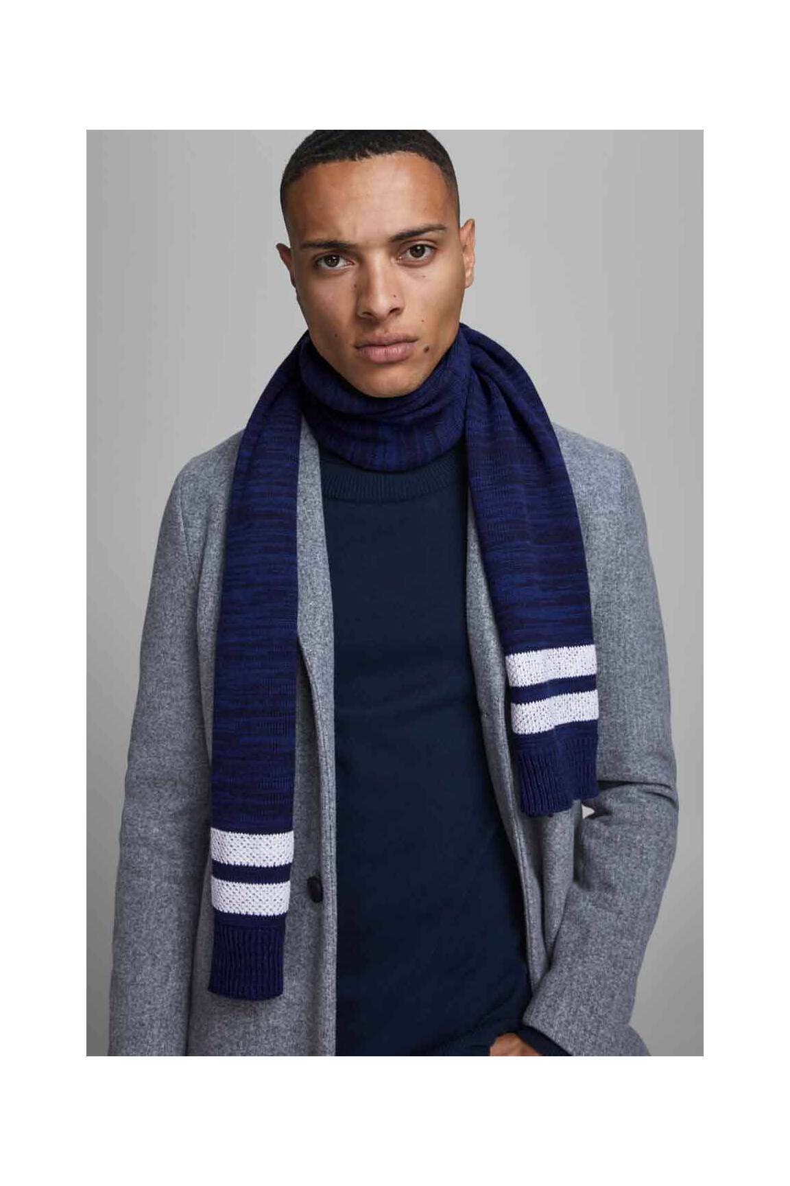Šalikas mėlyna JACK & JONES vyras