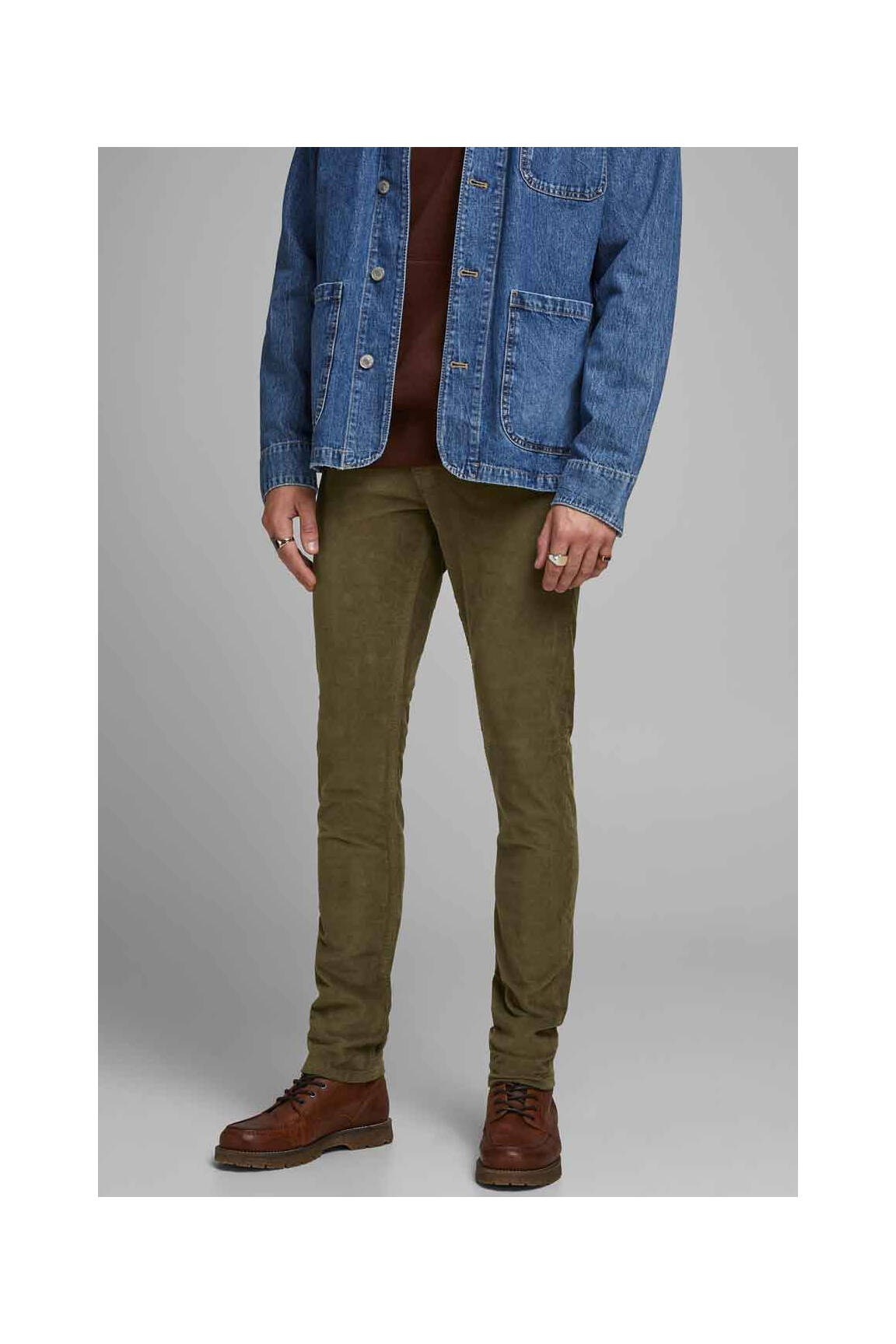 Tiesi kelnė rudas JACK & JONES vyras