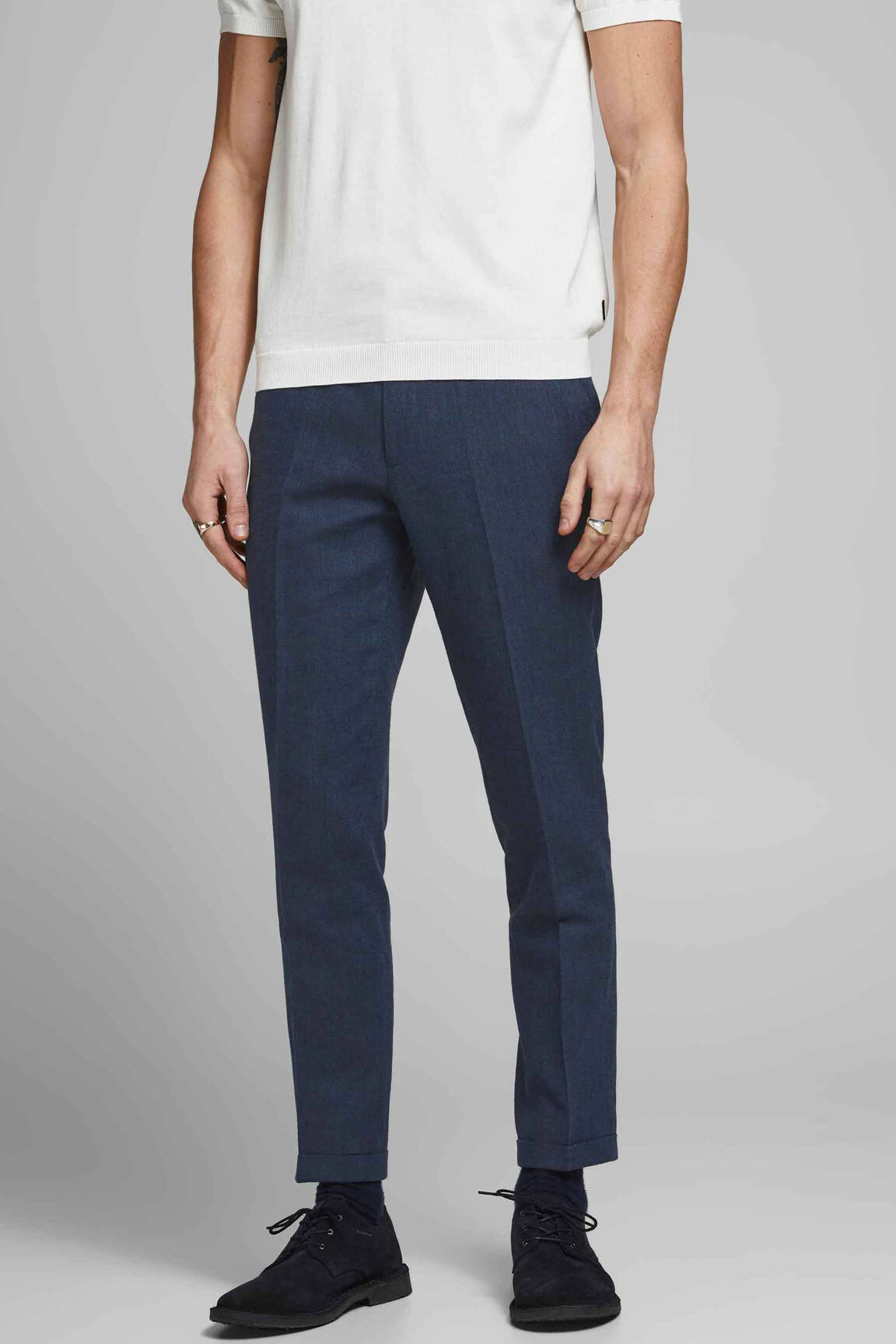 Tiesi kelnė mėlyna JACK & JONES vyras
