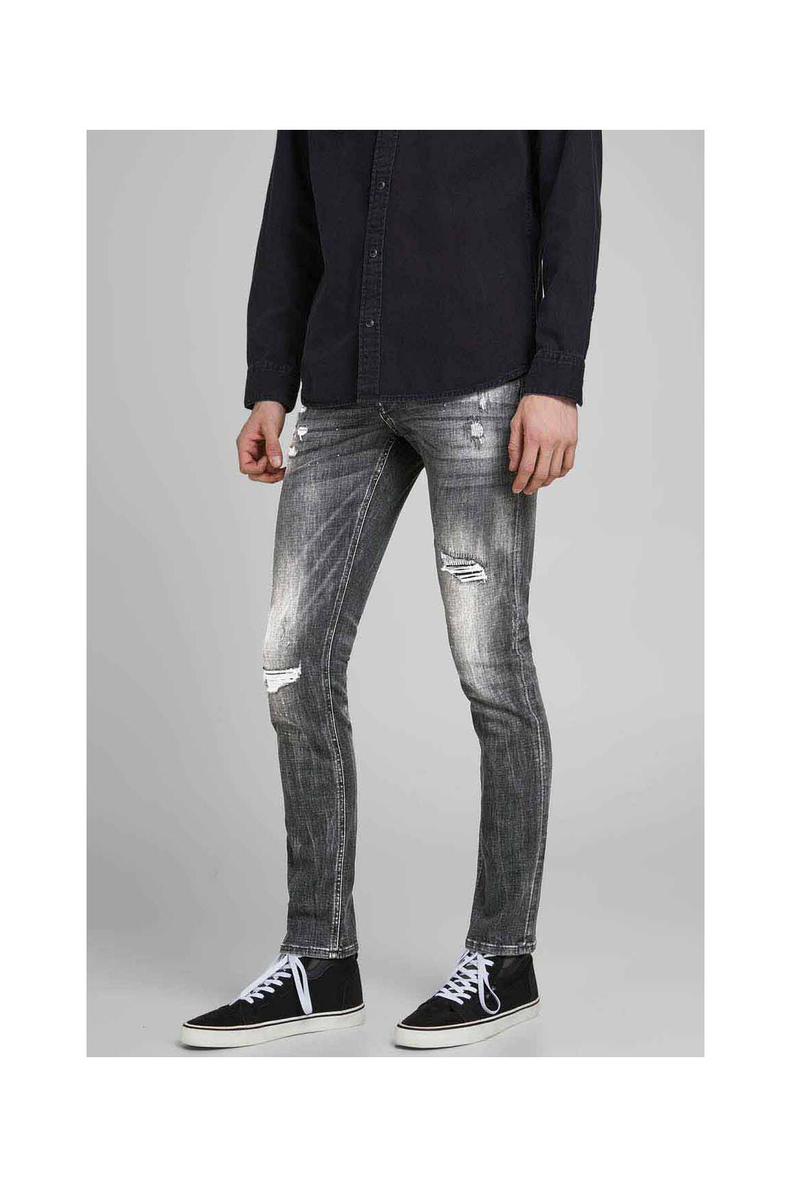 Lieknos džinsai juodas JACK & JONES vyras
