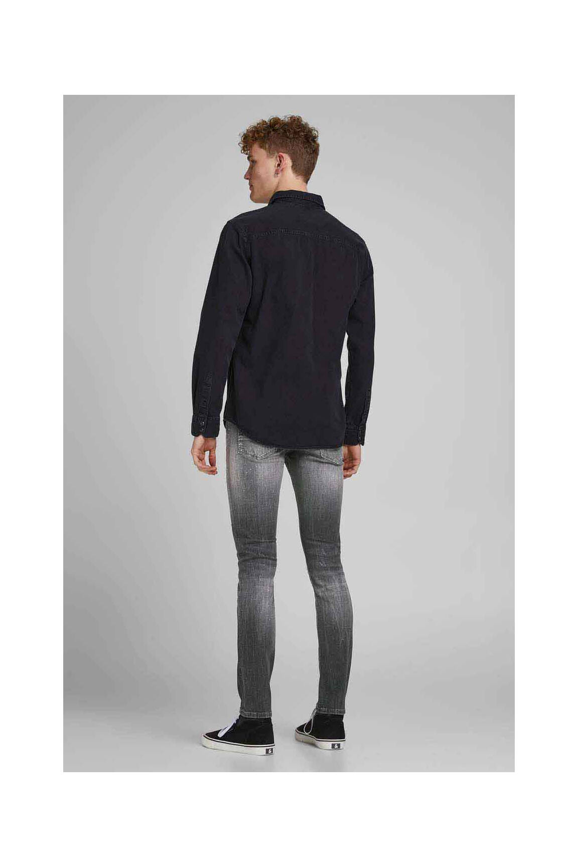 Lieknos džinsai juodas JACK & JONES vyras