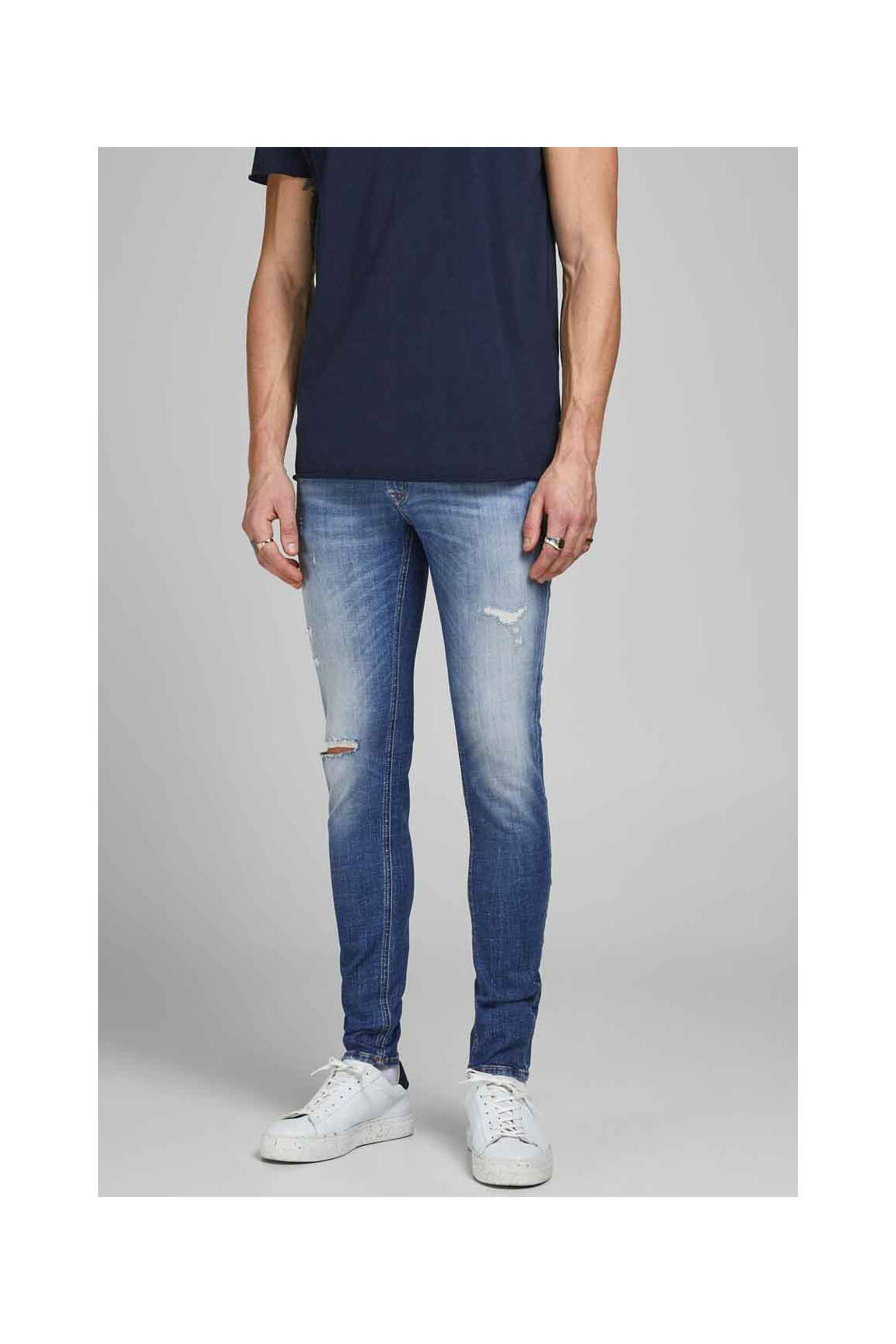 Lieknos džinsai mėlyna JACK & JONES vyras