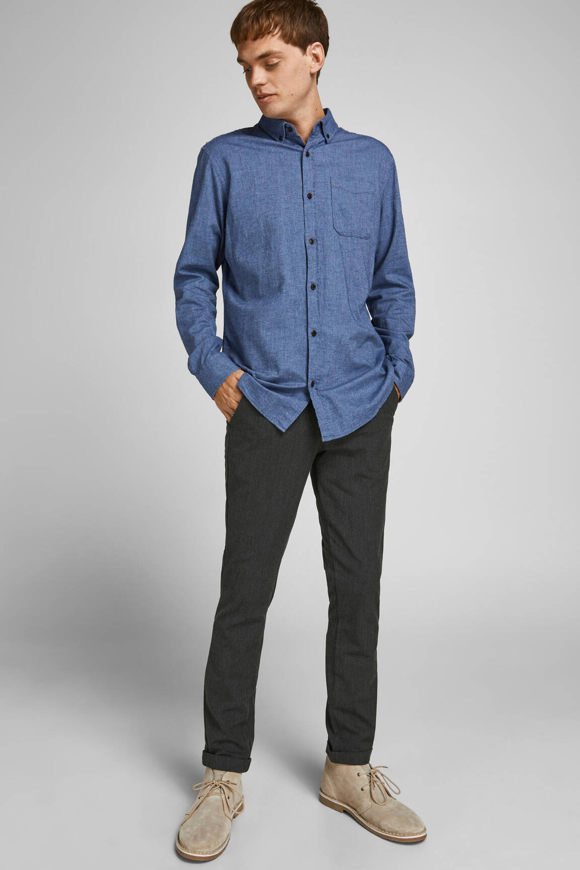 Chino kelnė pilka JACK & JONES vyras