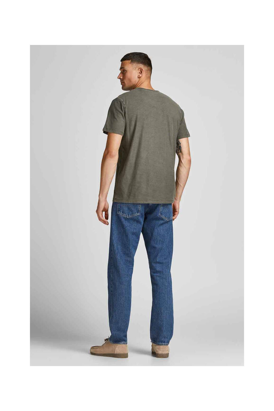 T-marškinys rudas JACK & JONES vyras