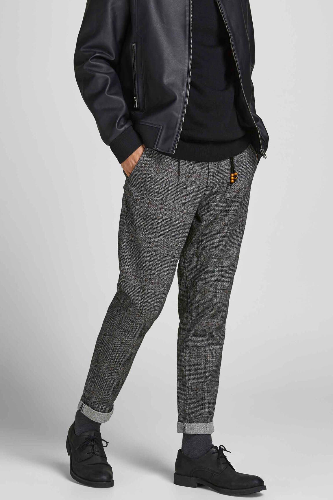 Tiesi kelnė pilka JACK & JONES vyras