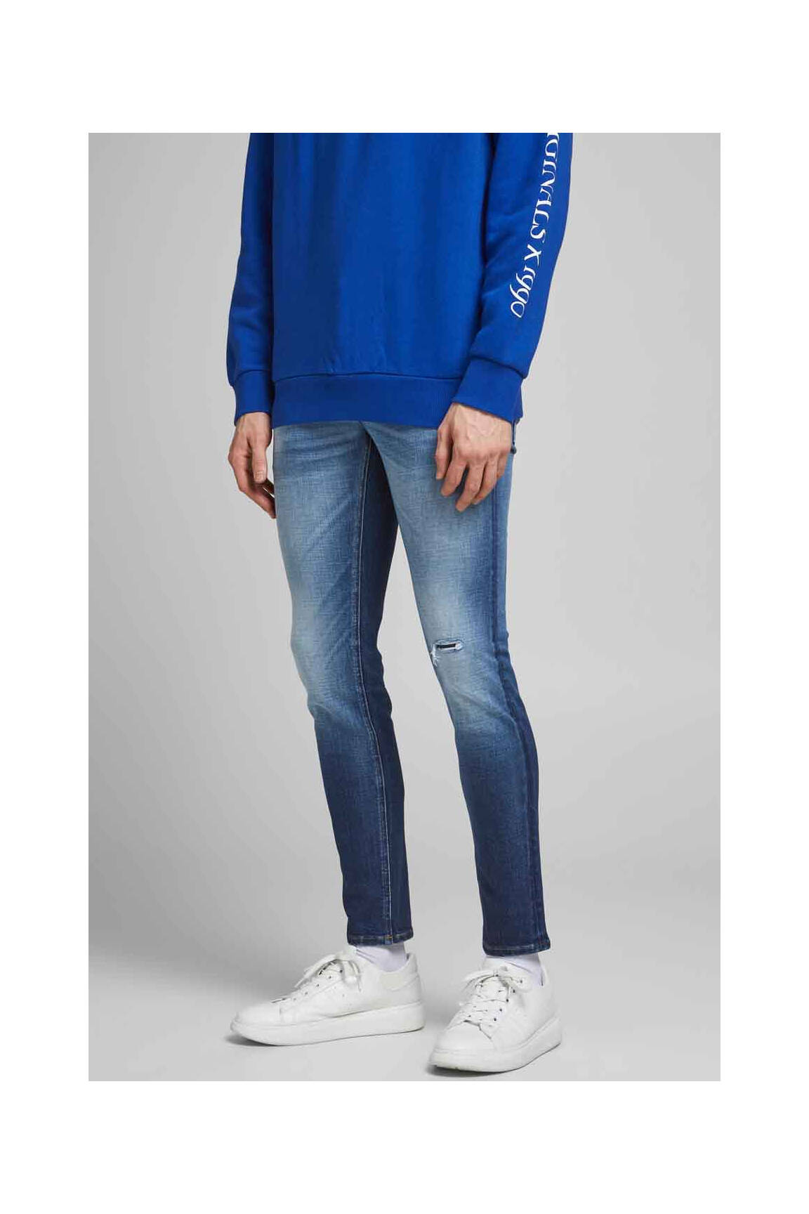 Lieknos džinsai mėlyna JACK & JONES vyras