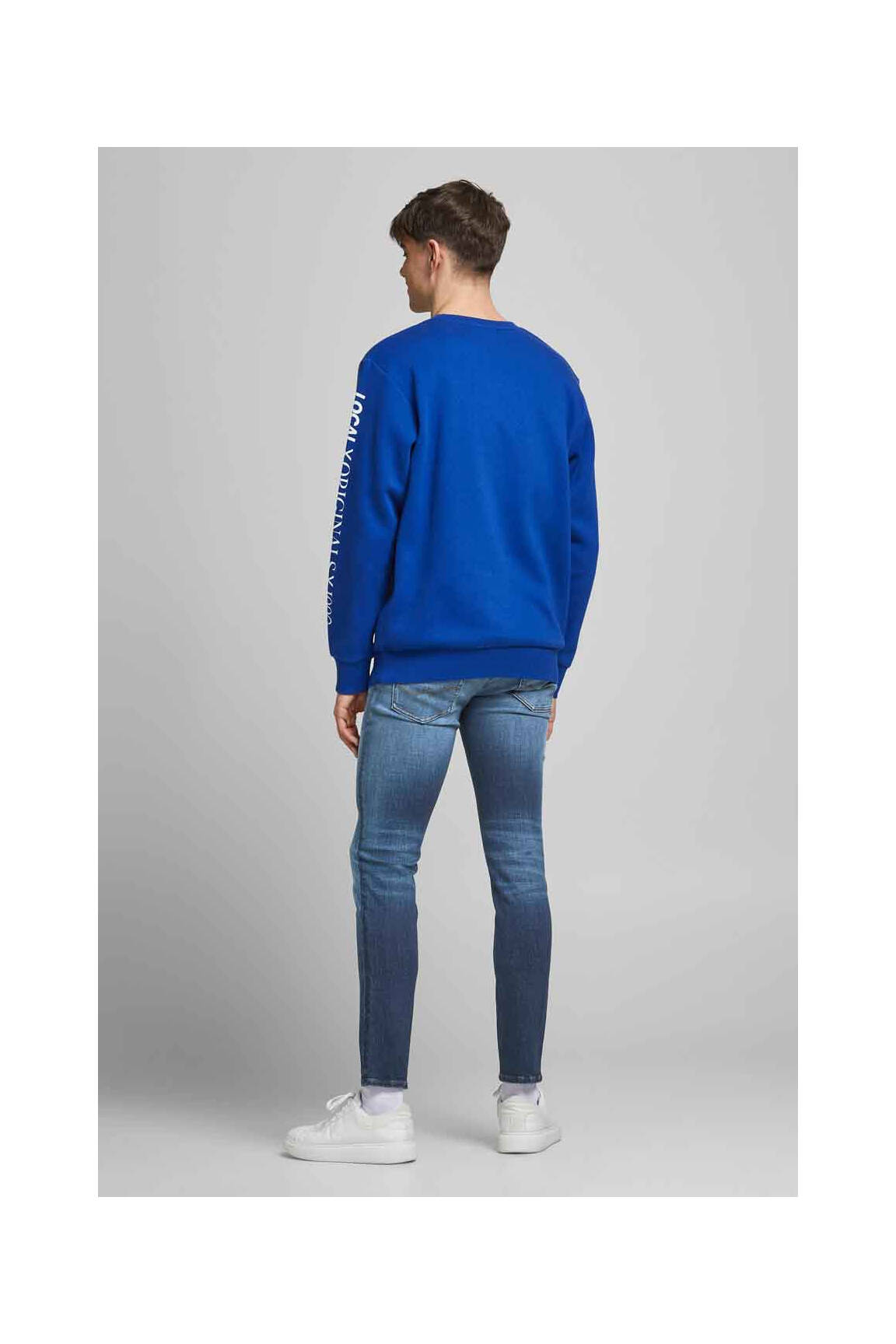 Lieknos džinsai mėlyna JACK & JONES vyras