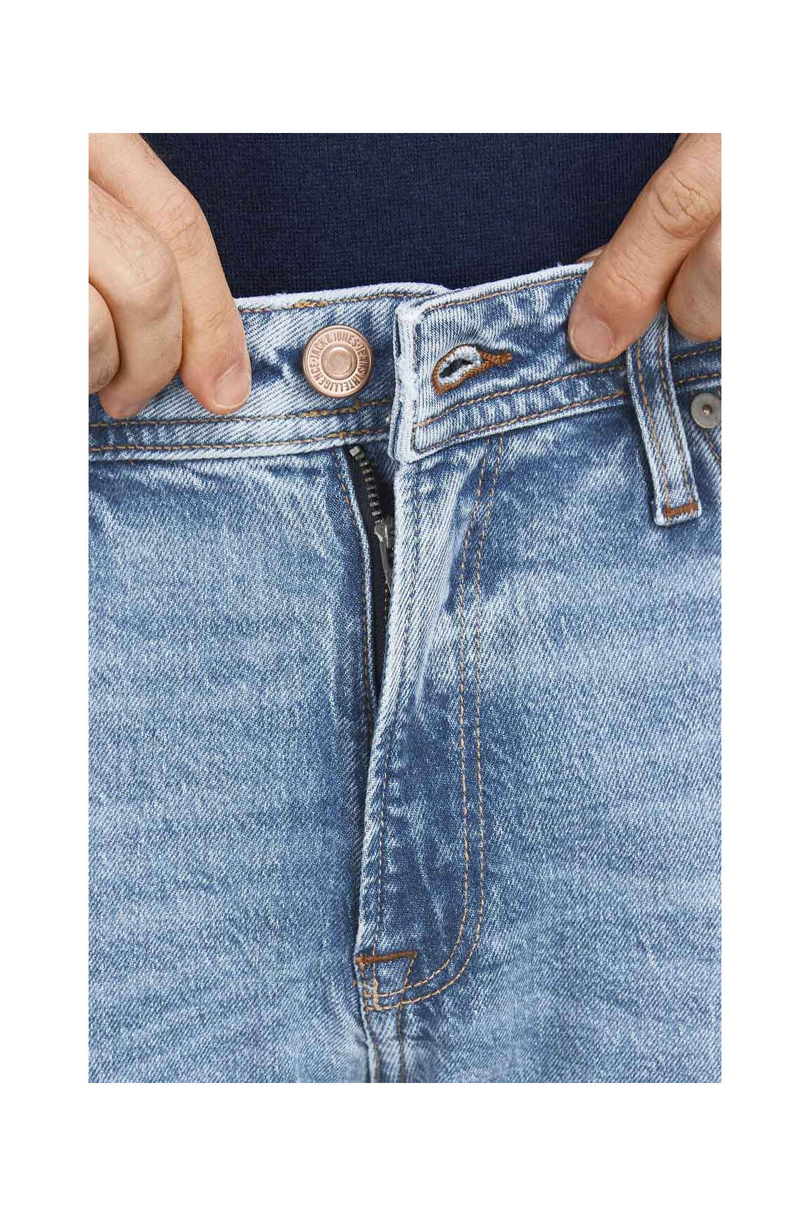 Lieknos džinsai mėlyna JACK & JONES vyras