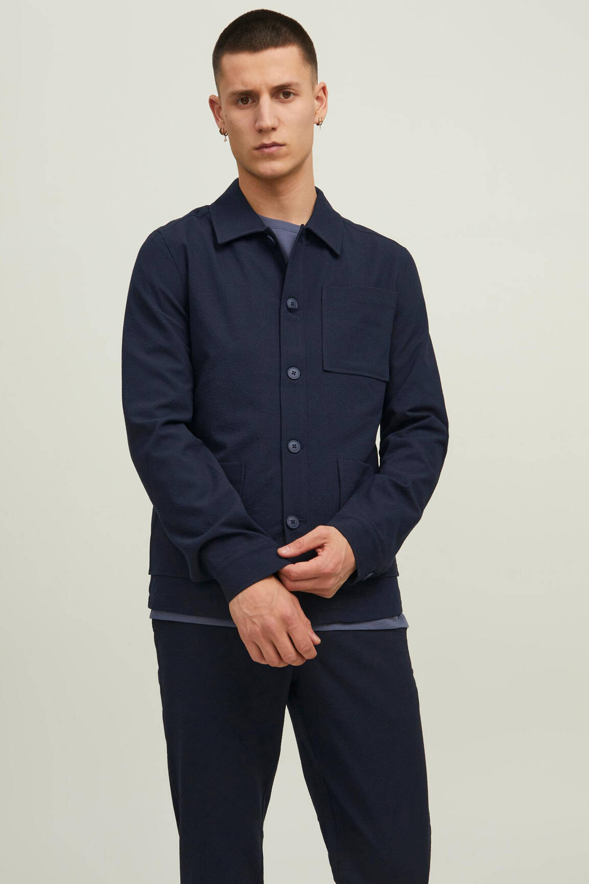 Švarkas mėlyna JACK & JONES vyras