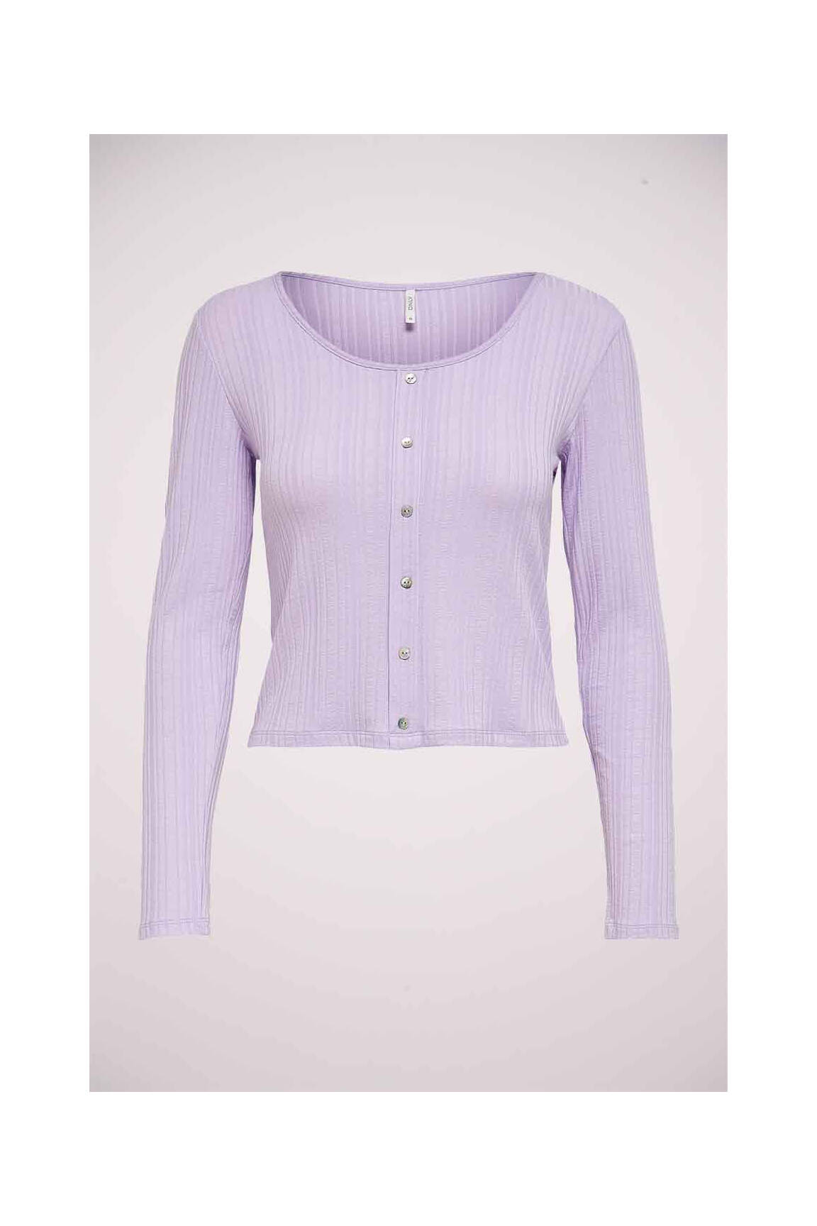 T-marškinys violetinis ONLY moteris