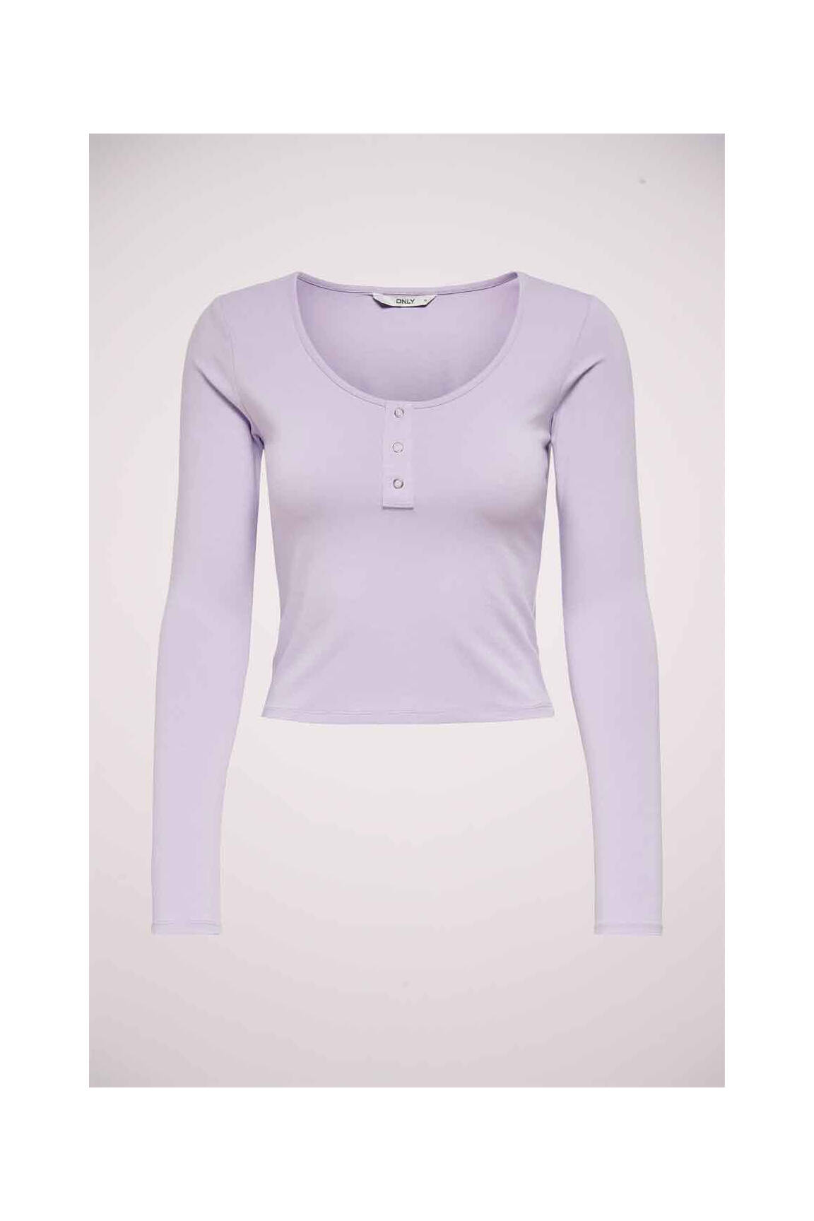 T-marškinys violetinis ONLY moteris