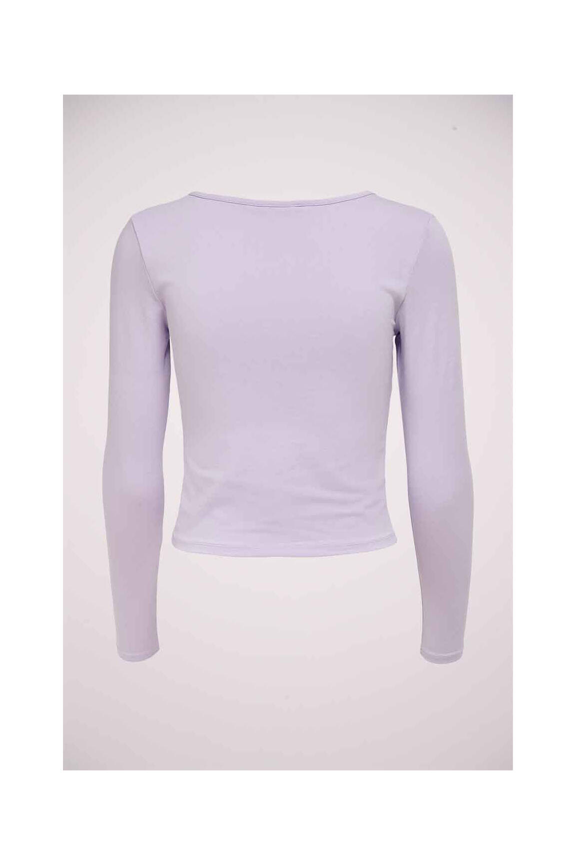 T-marškinys violetinis ONLY moteris