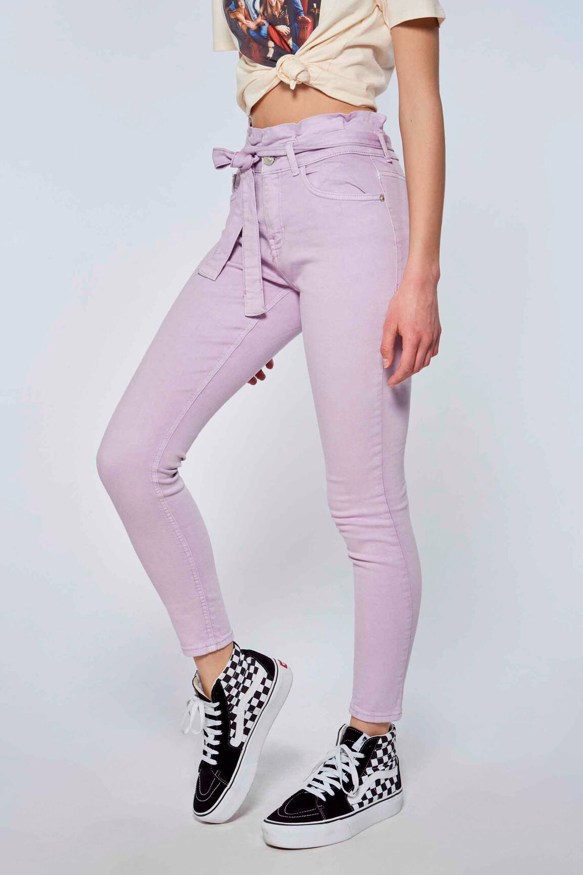 Lieknos kelnės violetinis ONLY moteris