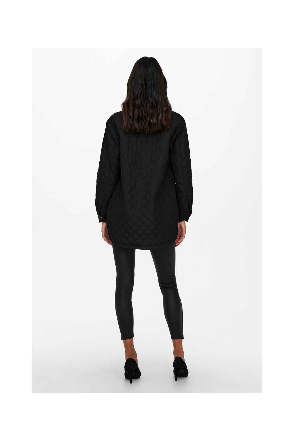 Kasdienis švarkas juodas ONLY moteris