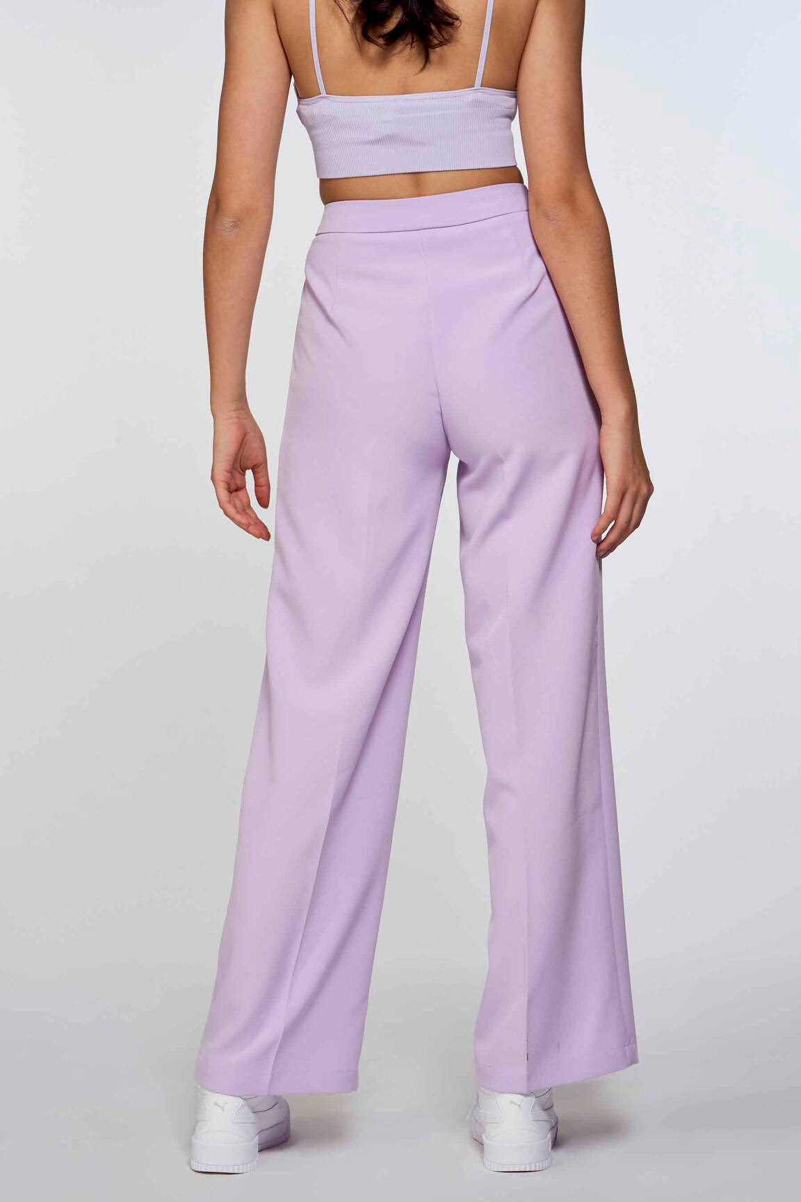 Platus džinsas violetinis ONLY moteris