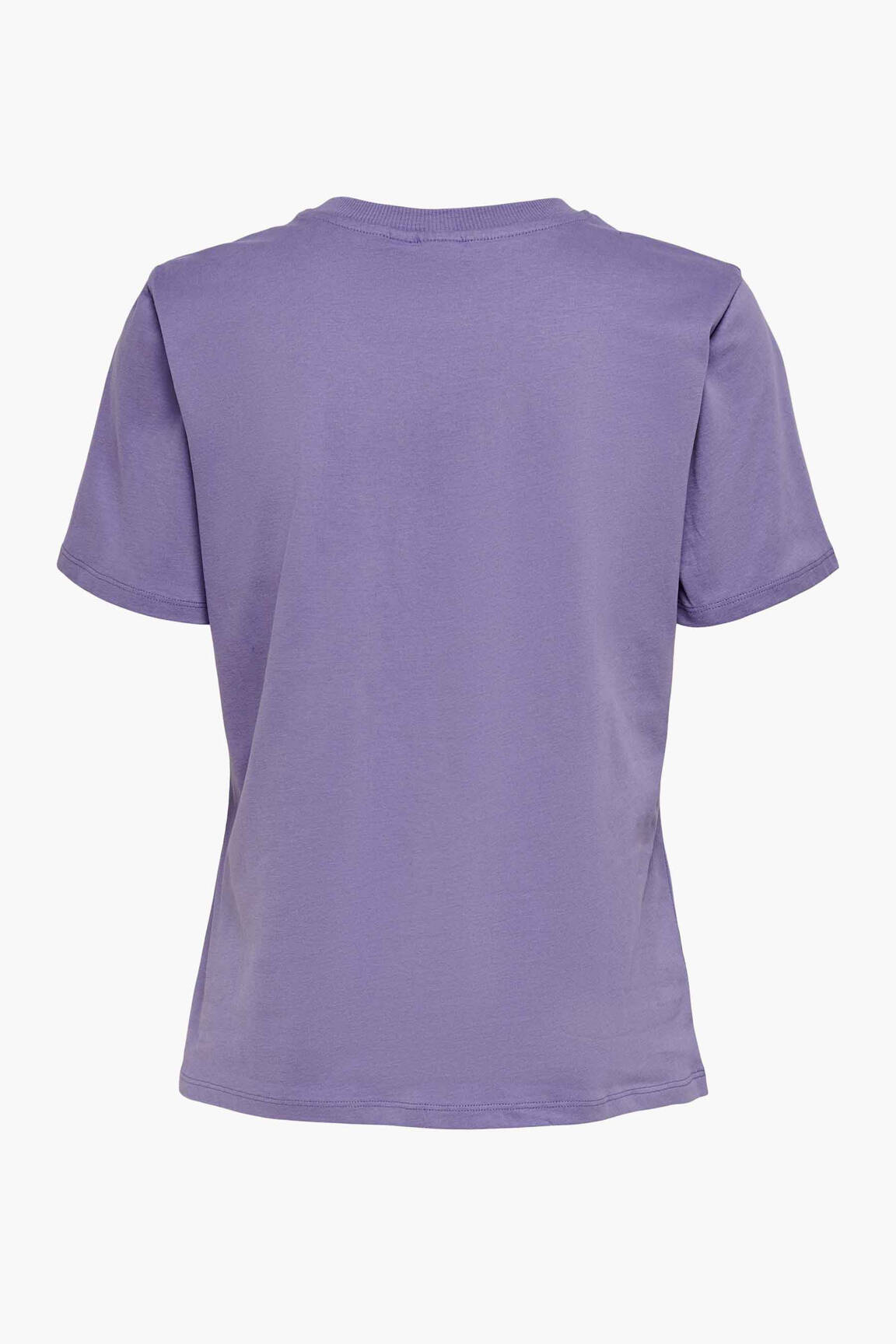 T-marškinys violetinis JACQUELINE DE YONG moteris