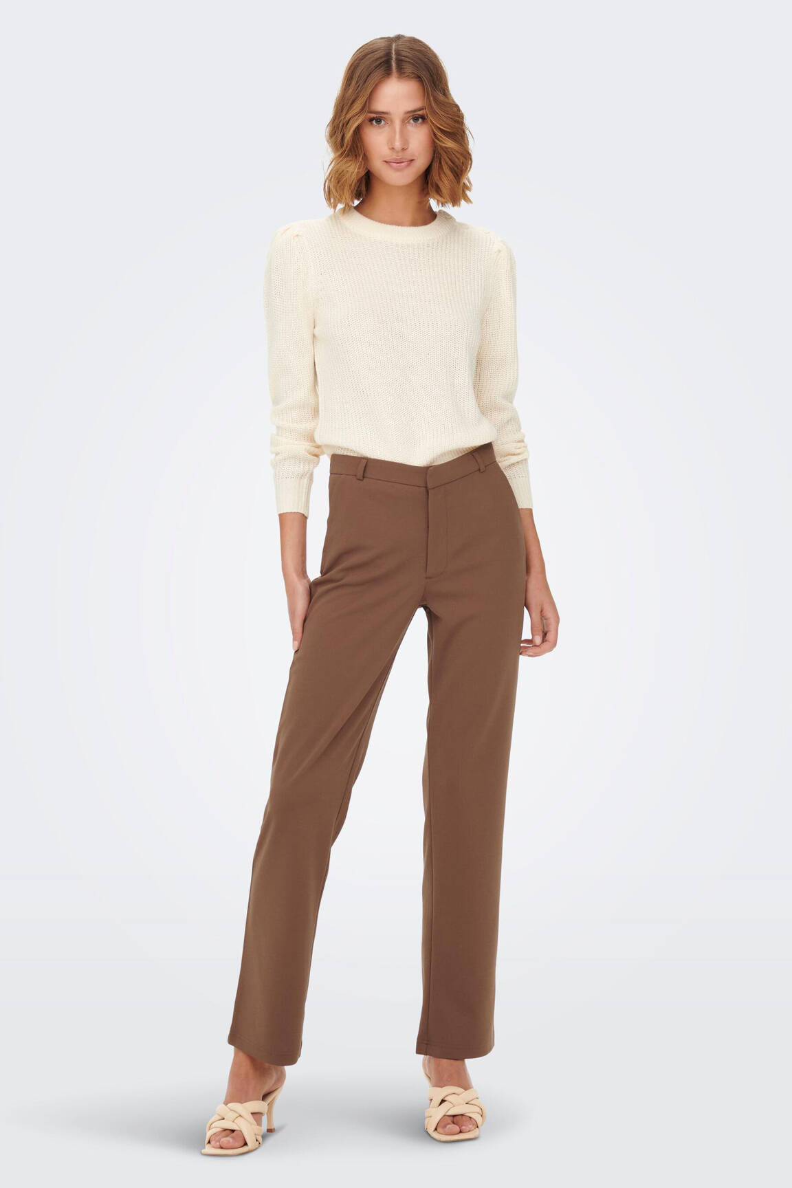 Chino kelnė rudas JACQUELINE DE YONG moteris