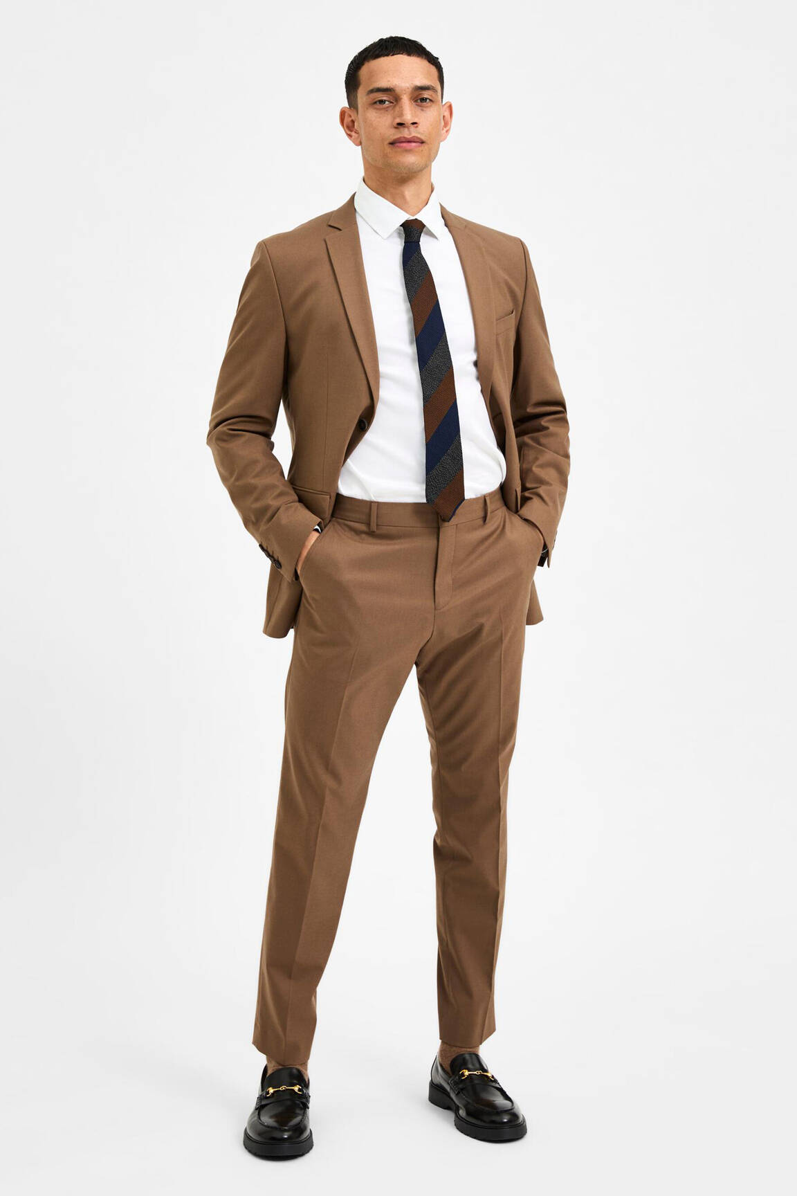 Chino kelnė rudas SELECTED vyras