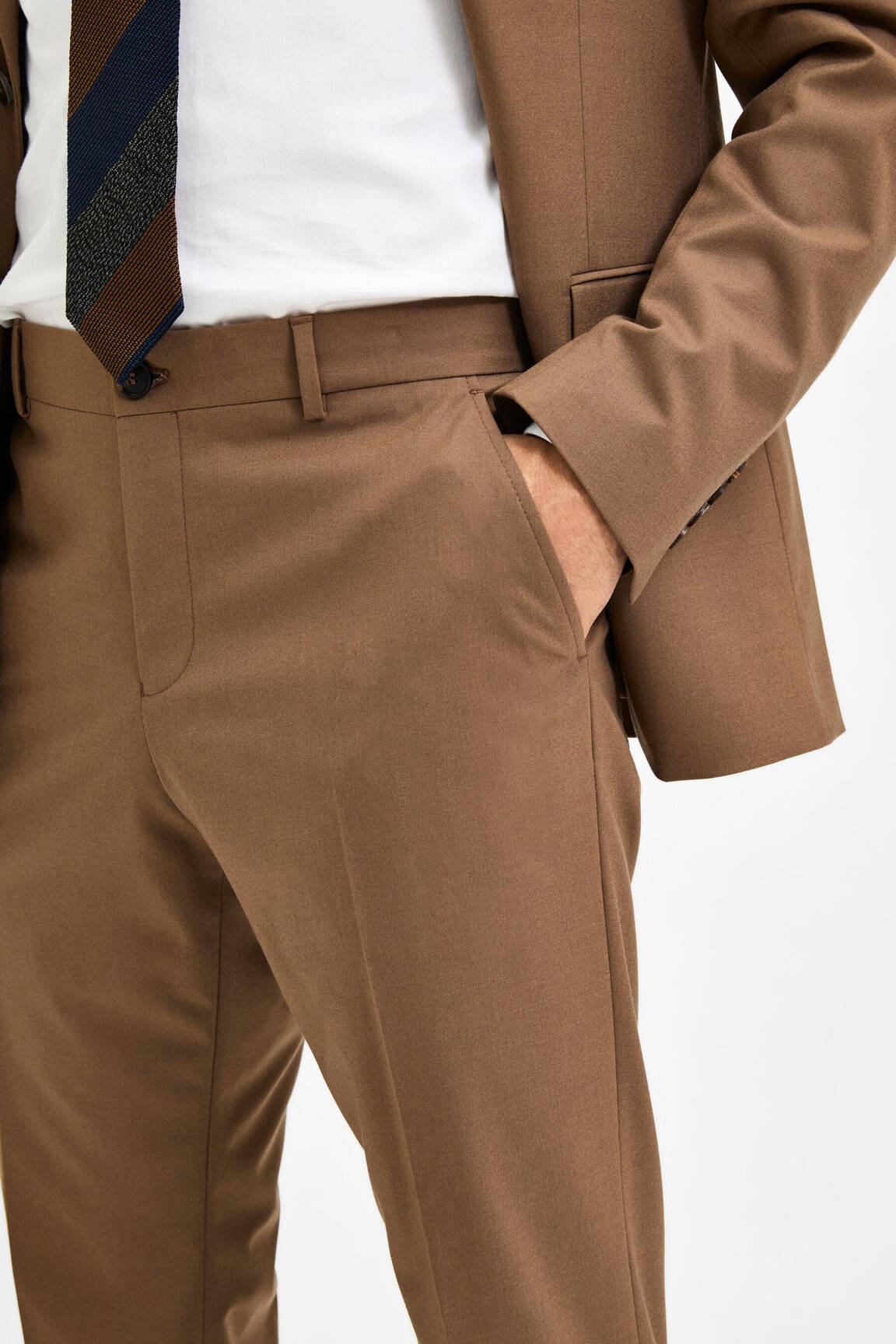 Chino kelnė rudas SELECTED vyras