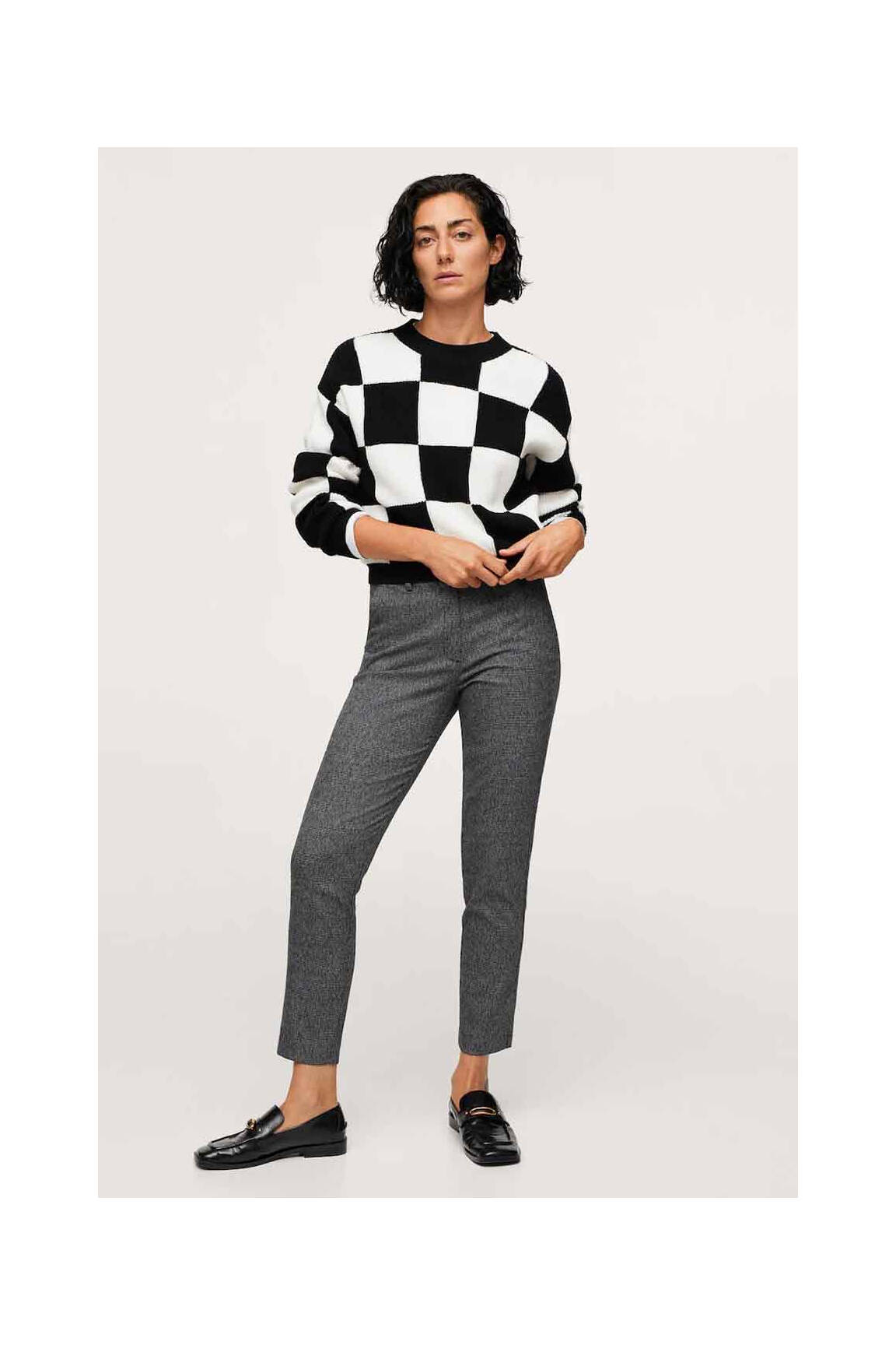 Chino kelnė pilka MANGO moteris