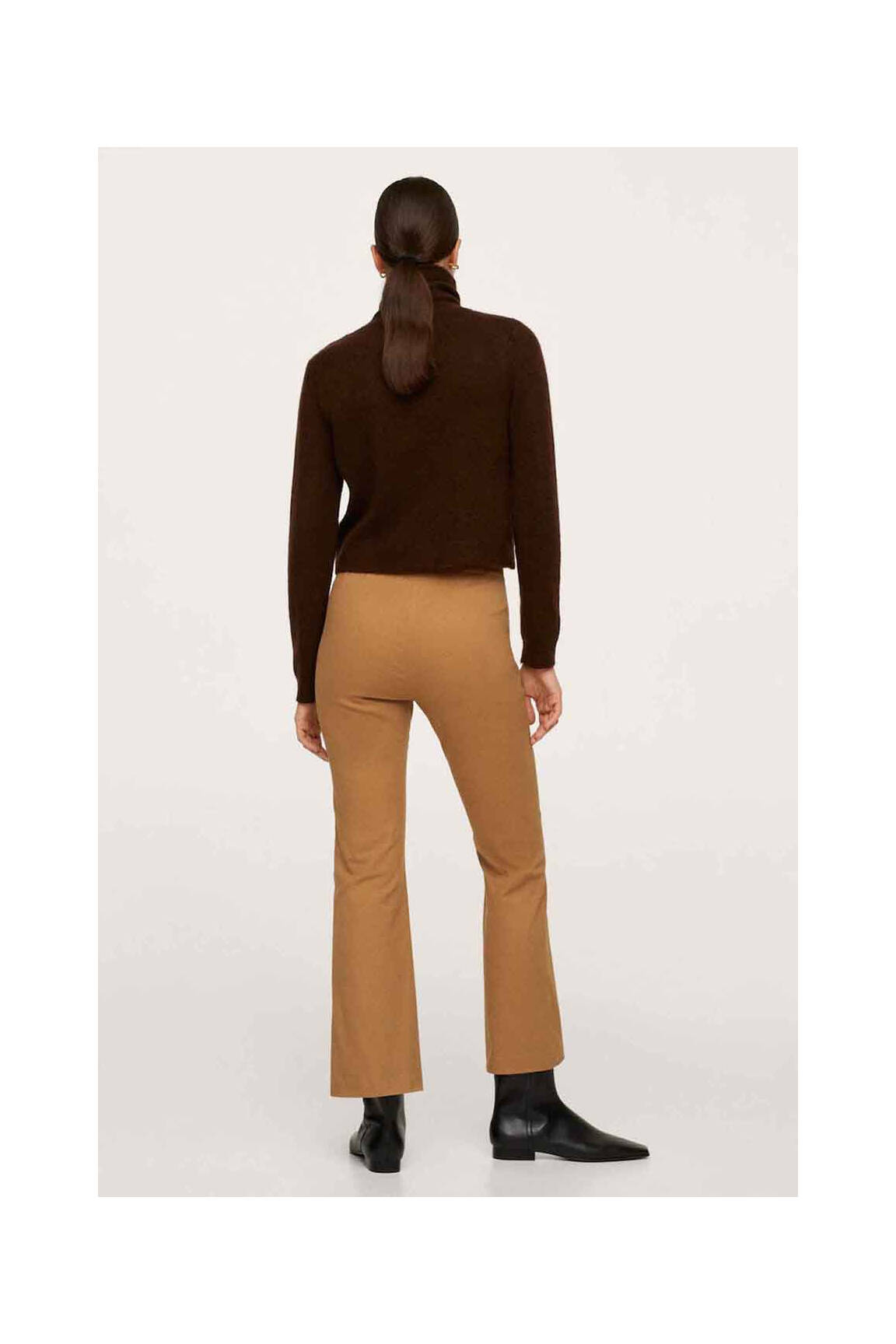 Bootcut džinsai rudas MANGO moteris
